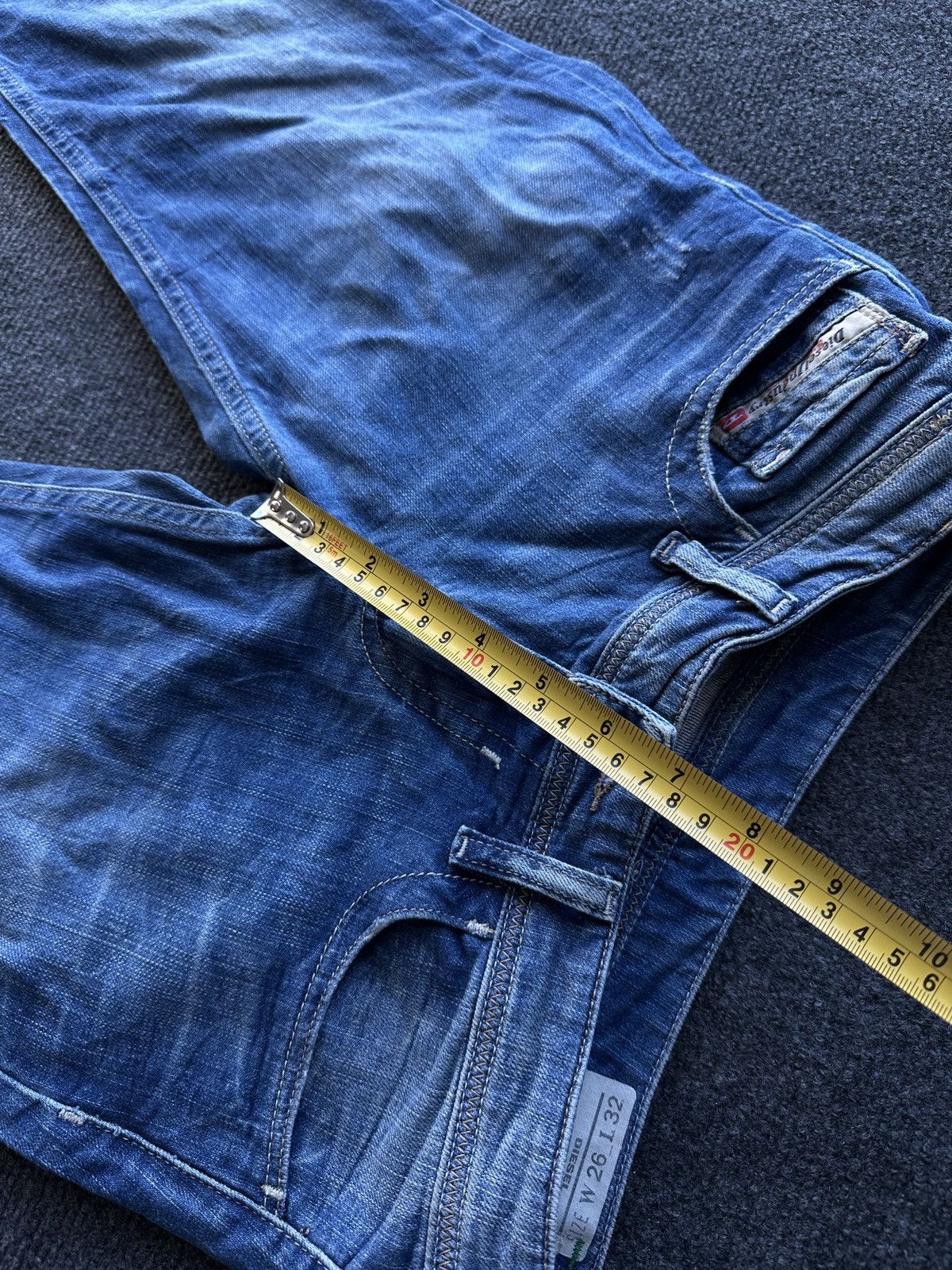 Diesel 🚨 DIESEL AVANT GARDE GOTHIC WOMEN JEANS LOGO IFSIXWASNINE Size 26" / US 2 / IT 38 - 15 Thumbnail