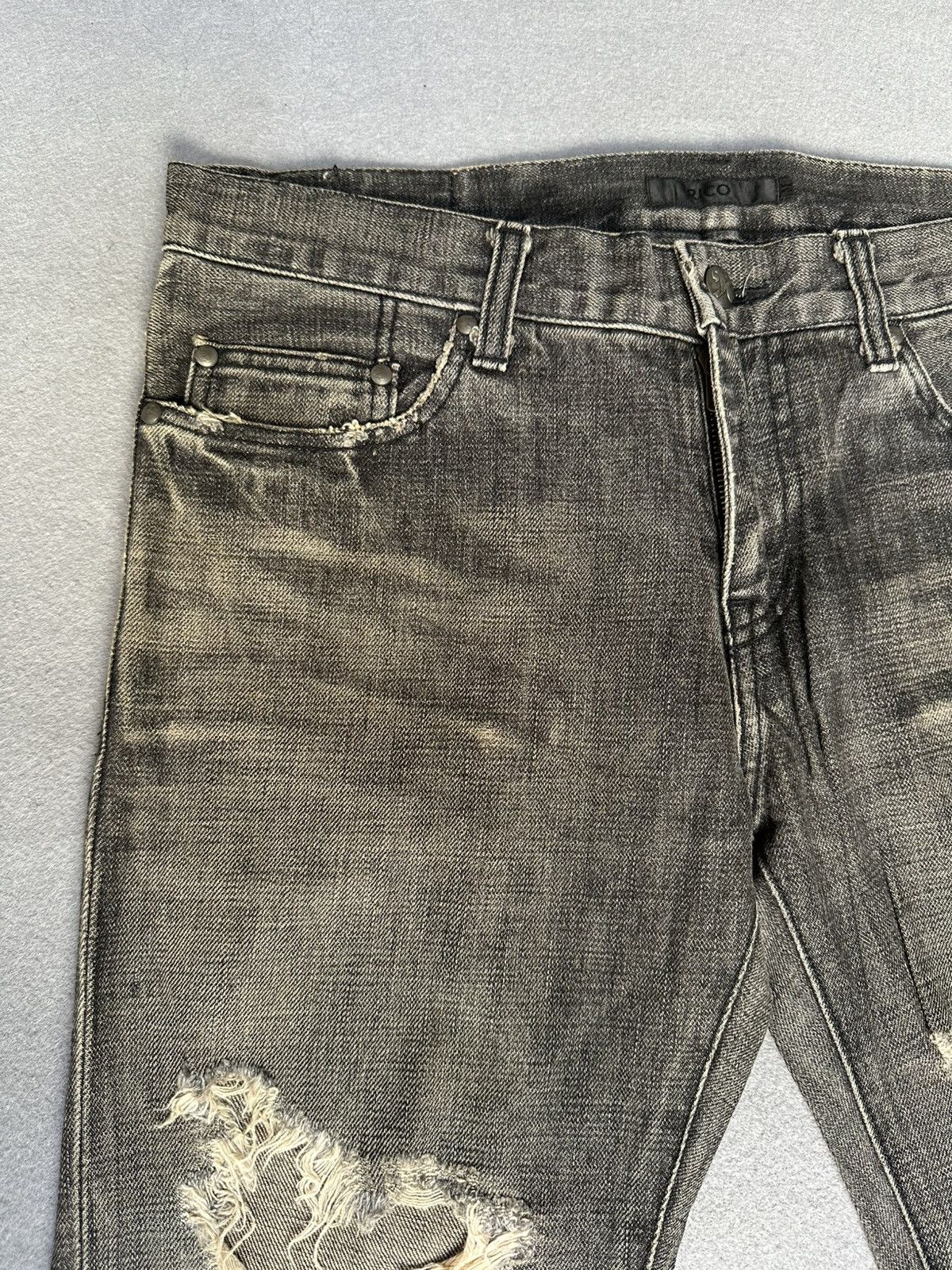 Japanese Brand Rico Japan Distressed Denim Size US 32 / EU 48 - 9 Thumbnail