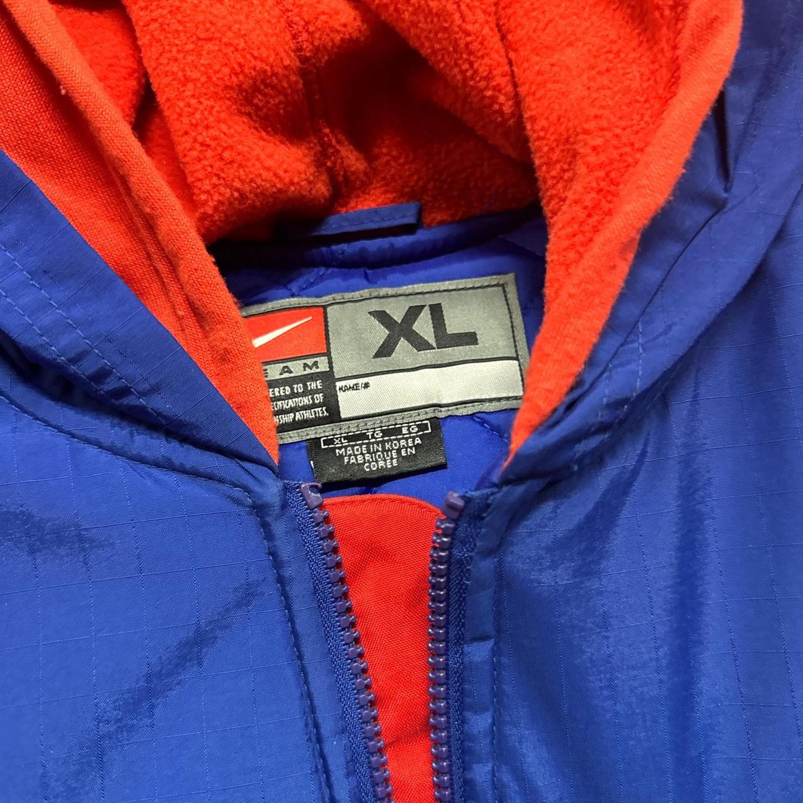 Nike × Vintage Vintage 90s Nike New York Giants NFL Football Puffer Jacket Size US XL / EU 56 / 4 - 3 Thumbnail