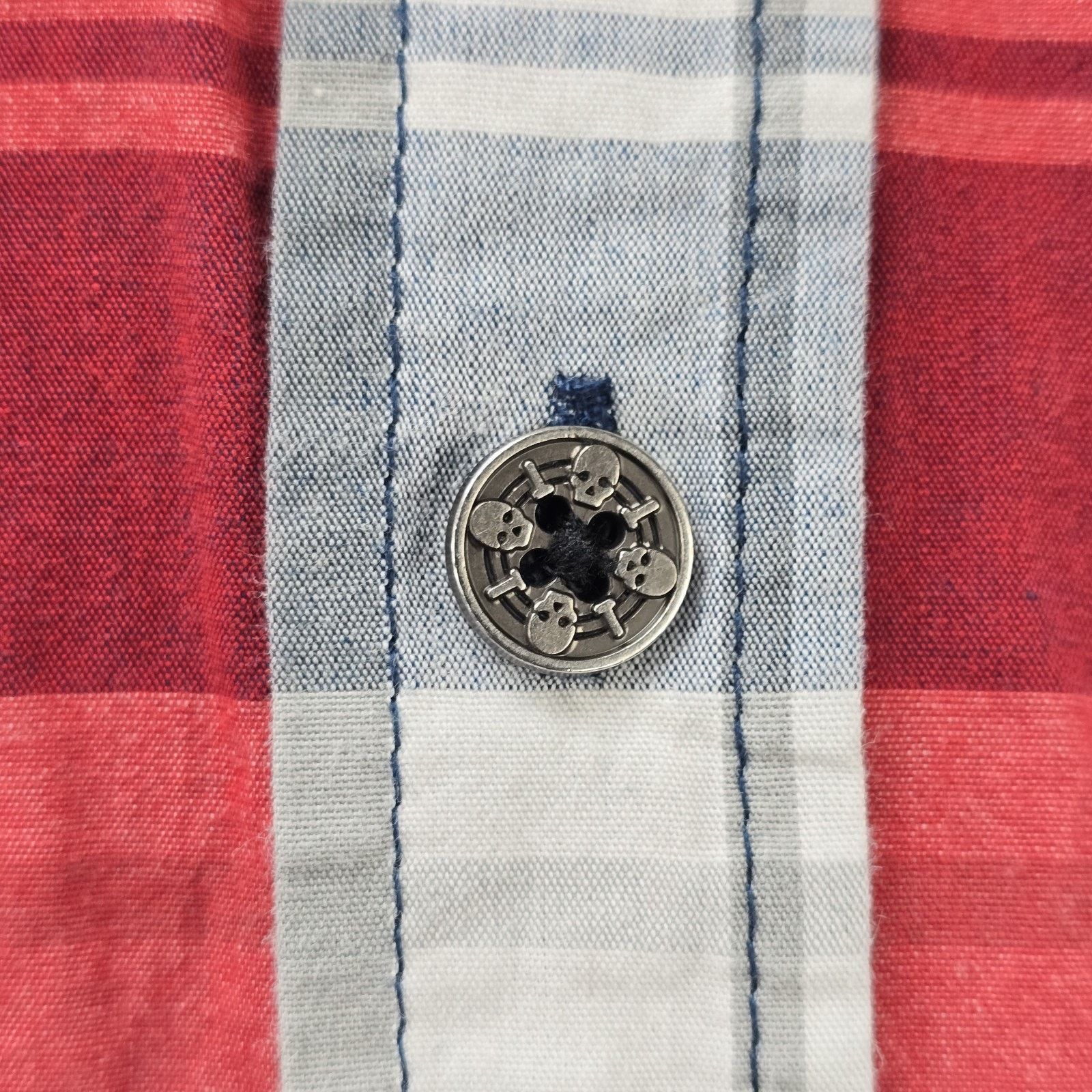 Other Wornstar Western Button Up Shirt Large Plaid Metal Buttons Size US L / EU 52-54 / 3 - 7 Thumbnail
