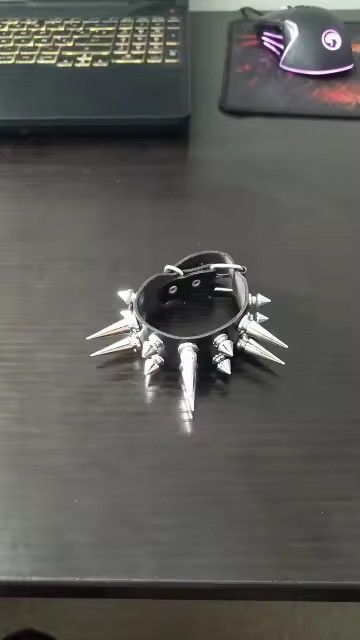 Other Pu Leather Spike Wristband Bracelet Size ONE SIZE - 3 Thumbnail