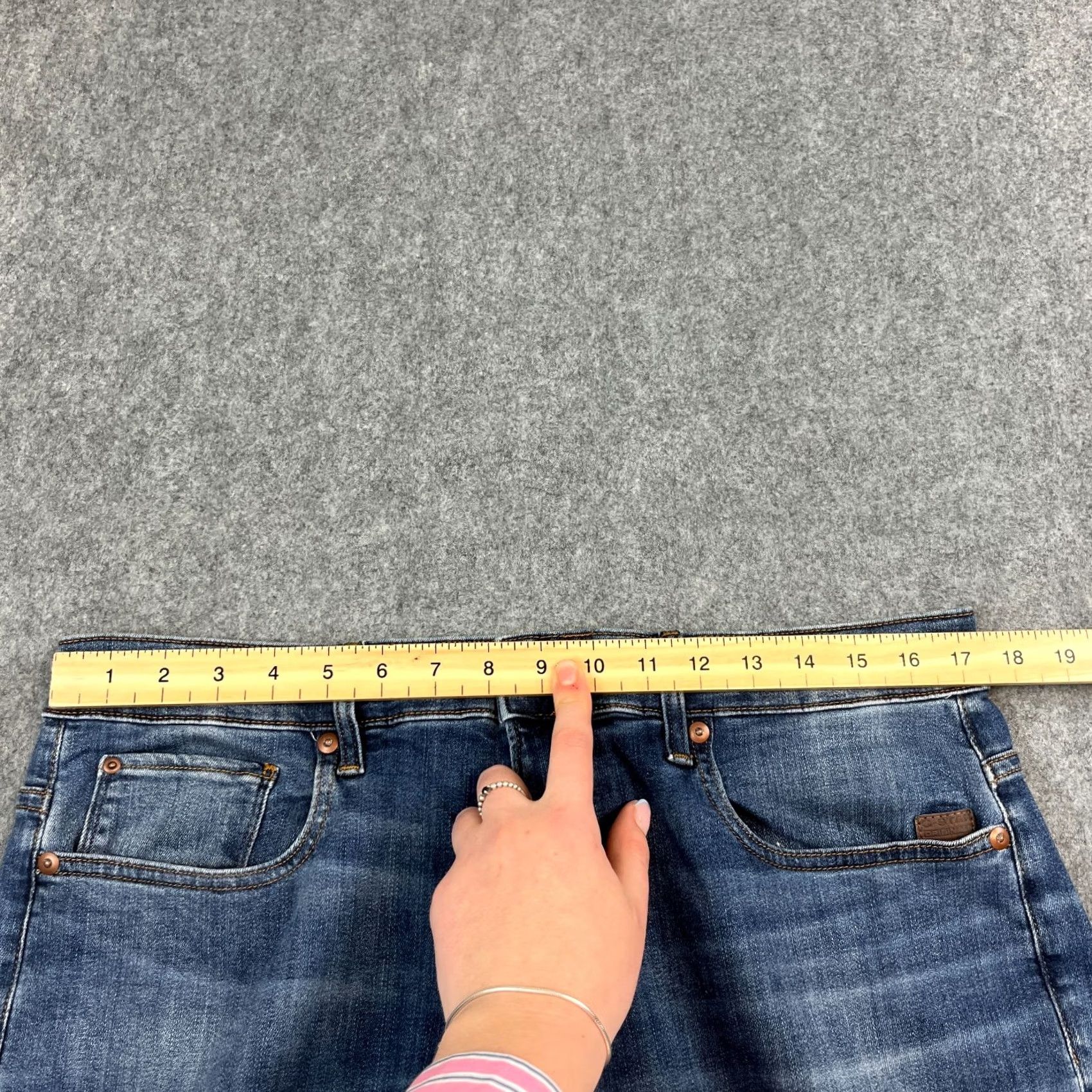 G-Star G-Star Mens Jeans Slim Skinny 36 30 Mid Wash Blue Whiskers Stretch Revend Jeans Men 36 Slim Mid Blue 5-Pocket Theme Stars Size US 36 / EU 52 - 6 Thumbnail