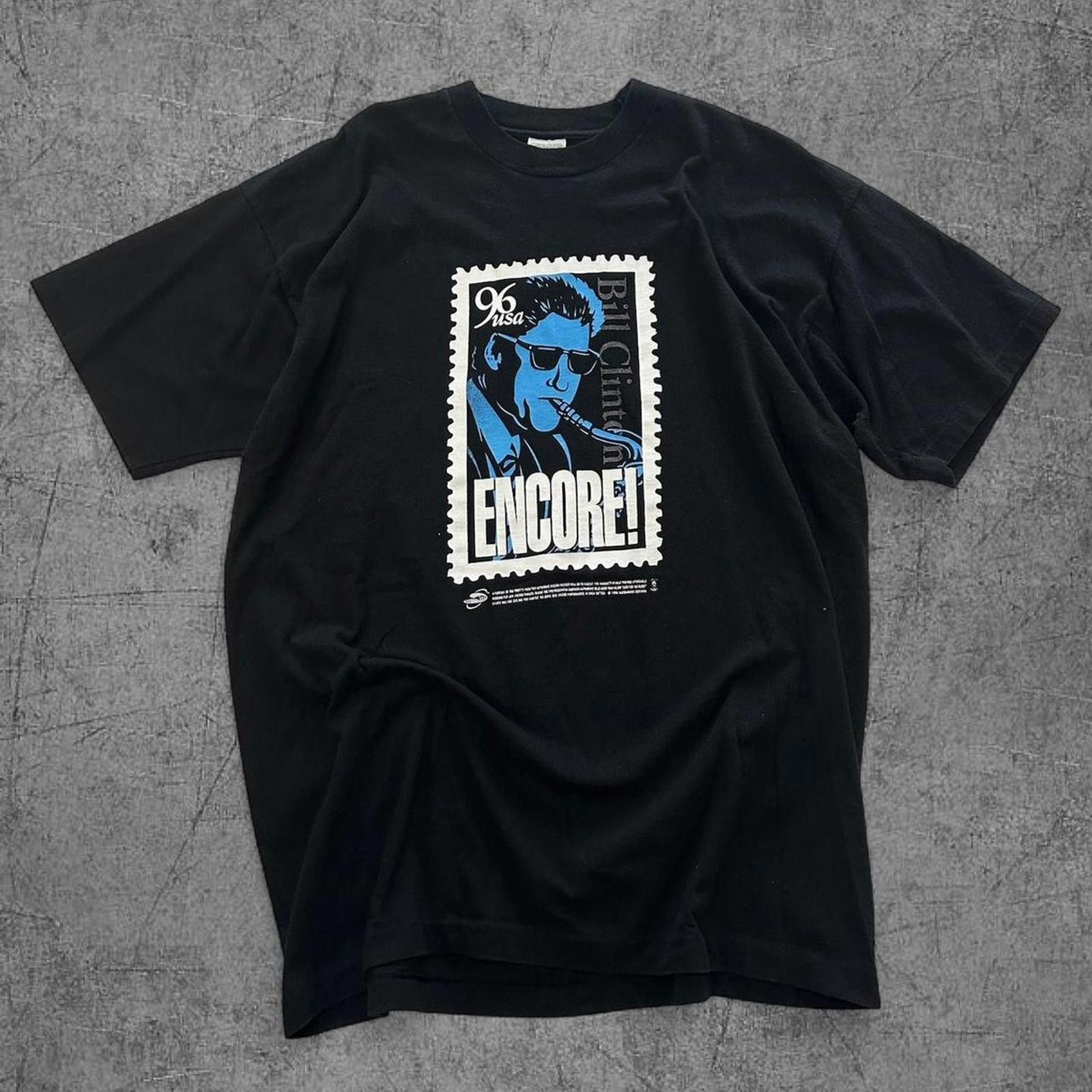 Vintage 1996 Bill Clinton Encore Band Tee Size US XL / EU 56 / 4 - 1 Thumbnail