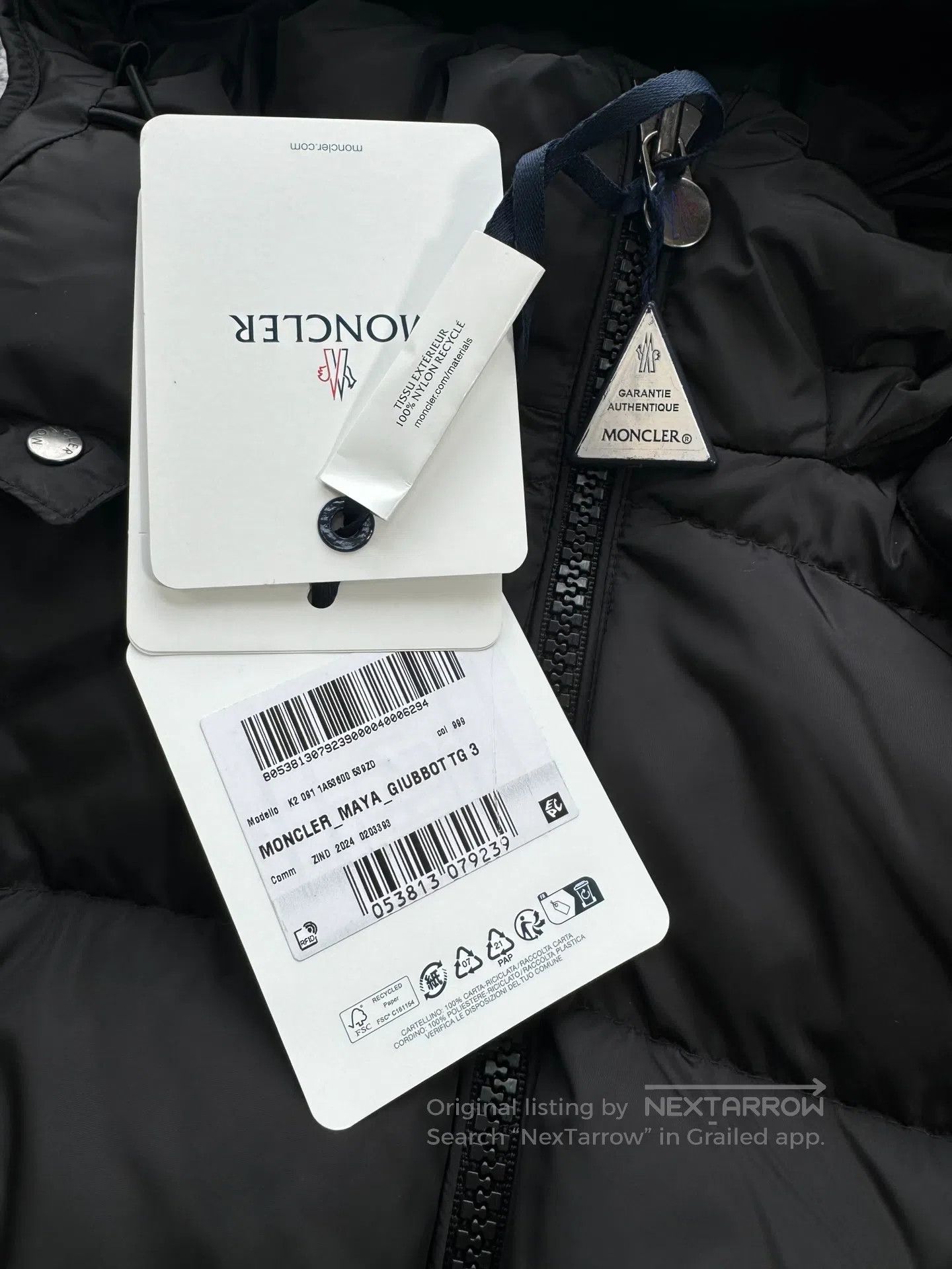 Moncler Moncler FW25 Black Matte MAYA Down Jacket| Size US L / EU 52-54 / 3 - 5 Thumbnail