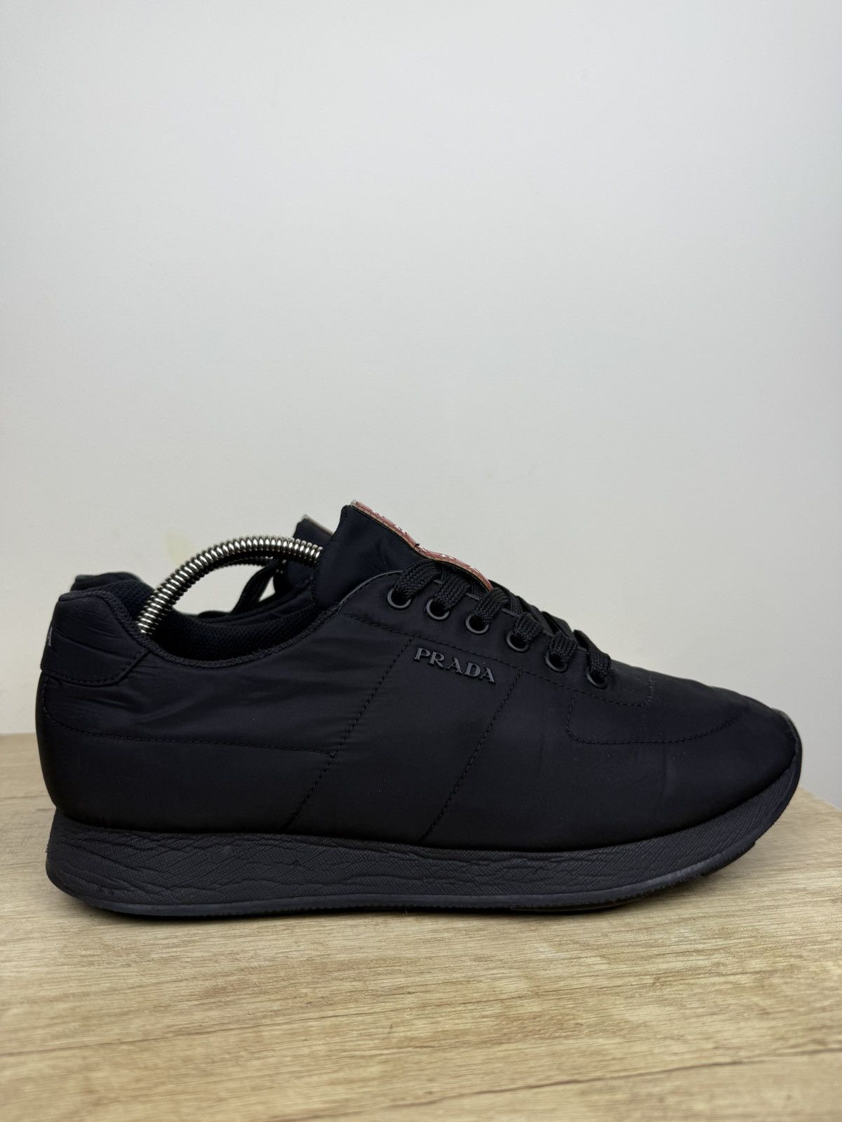 Prada Prada Linea Rossa Nylon Sneakers — Black, Size 7 vintage Size US 7 / EU 40 - 3 Thumbnail