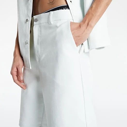 Han Kjobenhavn SS21 !DS! Han Kjobenhavn White Croc Suit Wide Leg Shorts Size US 32 / EU 48 - 10 Thumbnail