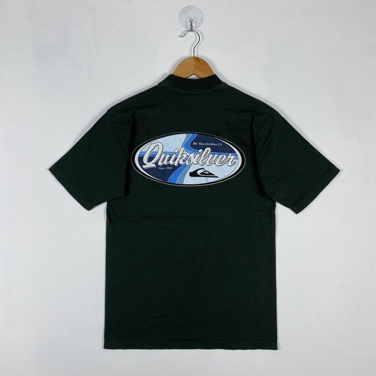 Quiksilver × Vintage Vintage 90's QUIKSILVER The Boardriding Logo Graphic Tee Size US S / EU 44-46 / 1 - 2 Thumbnail