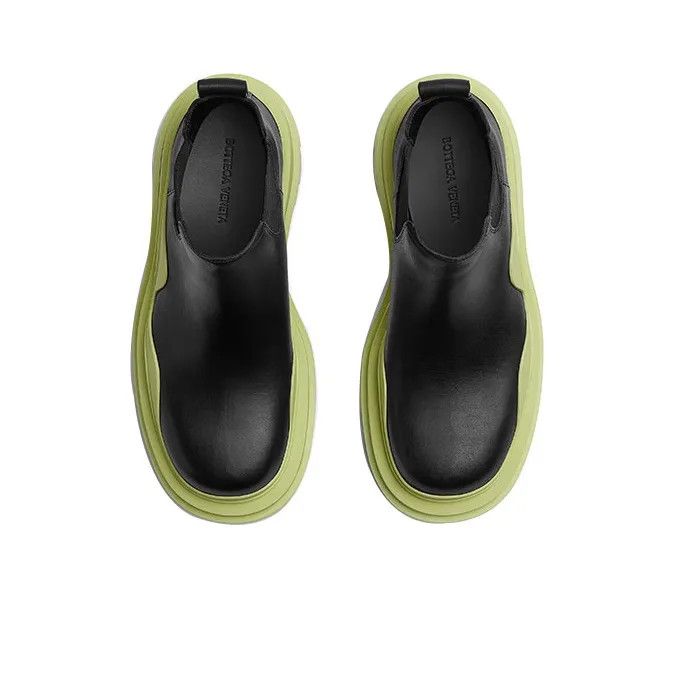 Bottega Veneta o1n1vont1224 Tire Chelsea Boots in Black/Yellow Size US 4 / IT 34 - 4 Thumbnail
