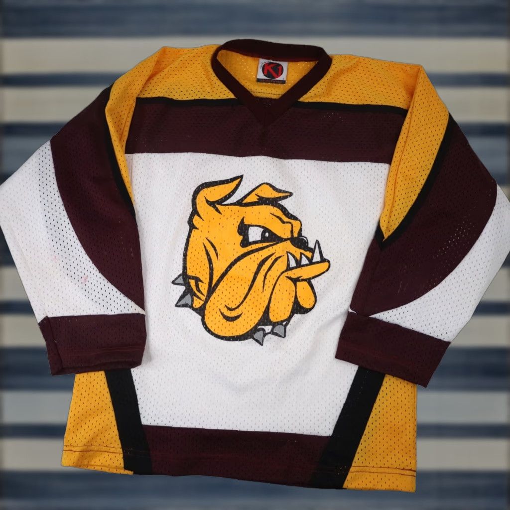 Vintage VINTAGE Minnesota Duluth Bulldogs Hockey Jersey T-Shirt Mens White S Size US S / EU 44-46 / 1 - 1 Thumbnail