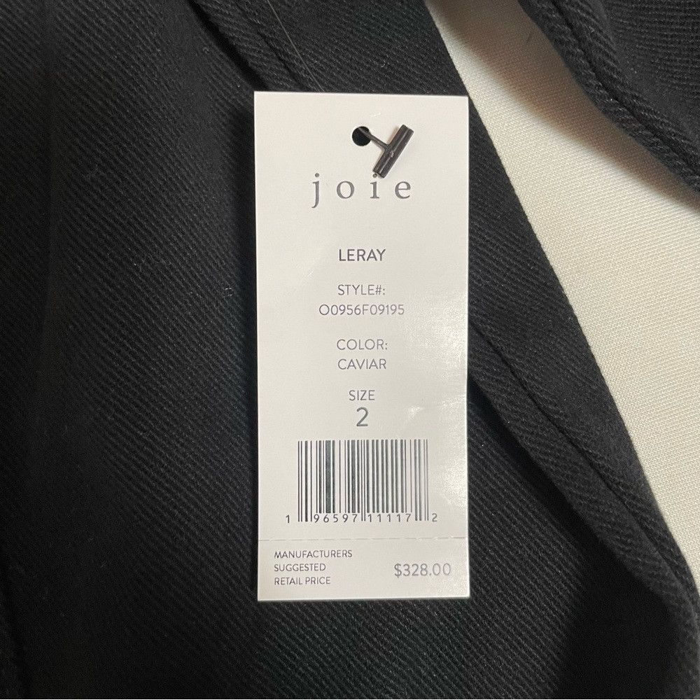 Joie NWT New $328 Joie Leray Cotton Belted Black Jumpsuit Size 2 Size 26" / US 2 / IT 38 - 7 Thumbnail
