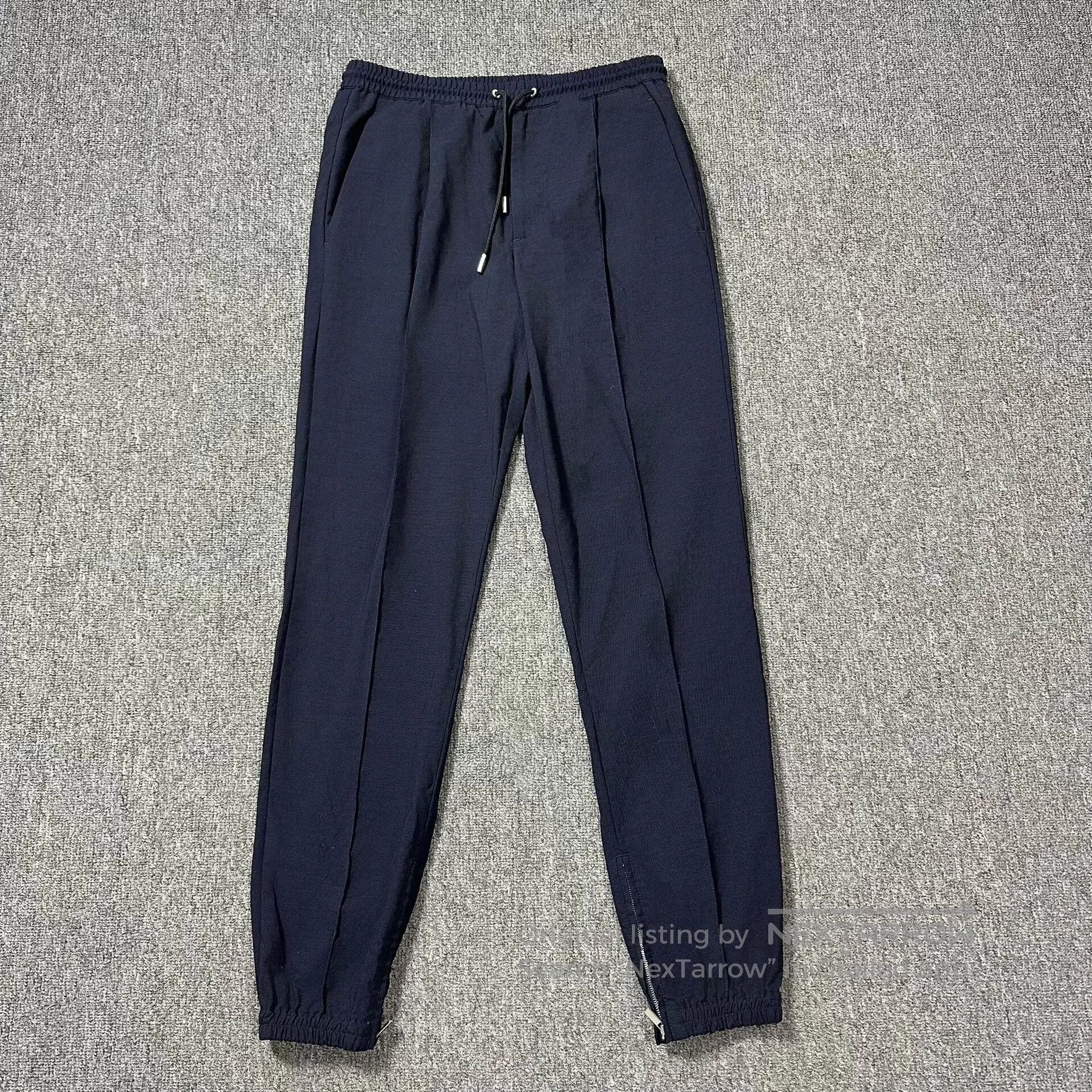 Dior Dior Dark Blue Wool Drawstring Sweatpants. Size US 30 / EU 46 - 1 Thumbnail