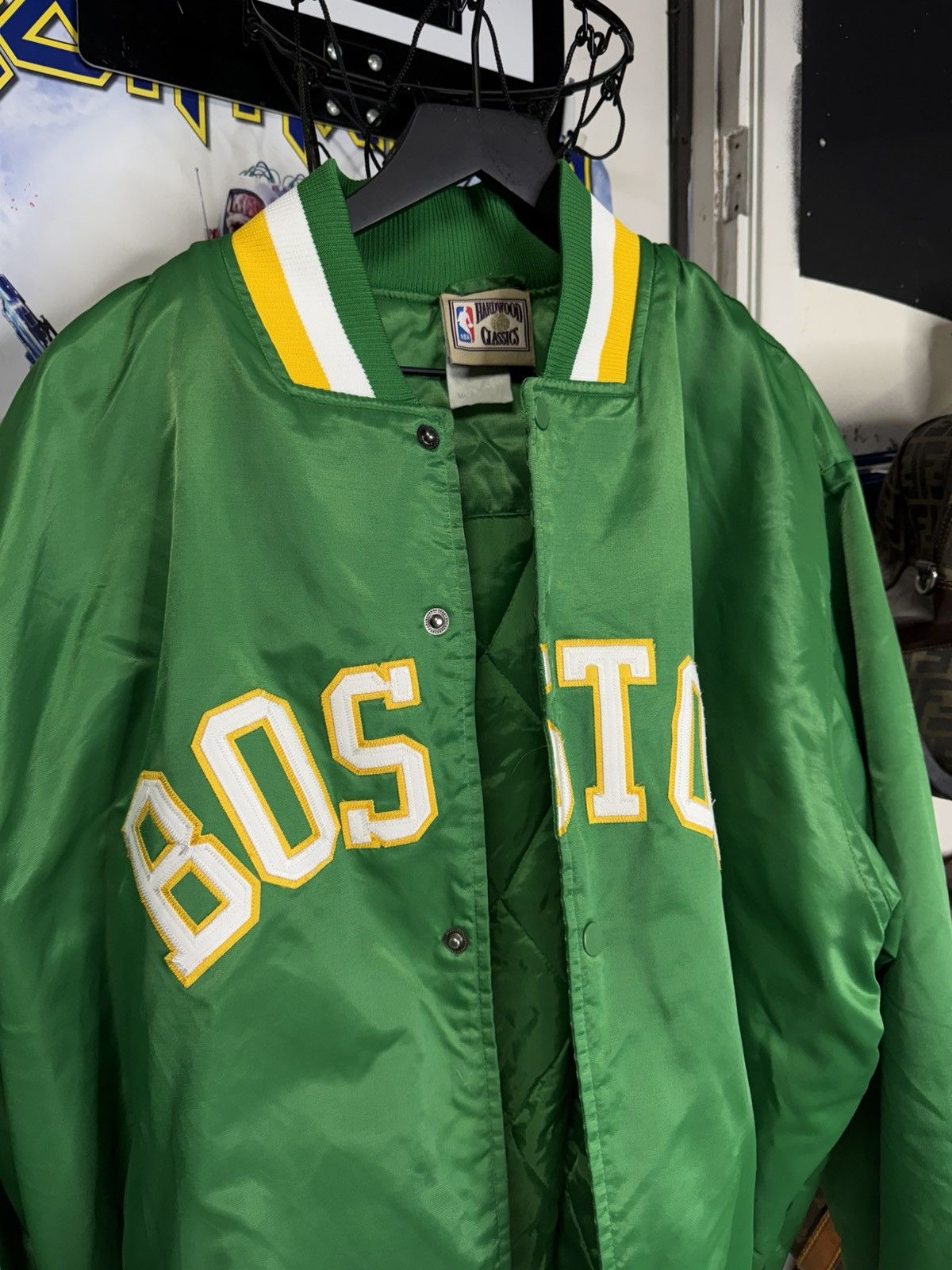 Vintage Vintage Boston Celtics Satin Jacket Nba Varsity Size 2XL Size US XXL / EU 58 / 5 - 10 Thumbnail