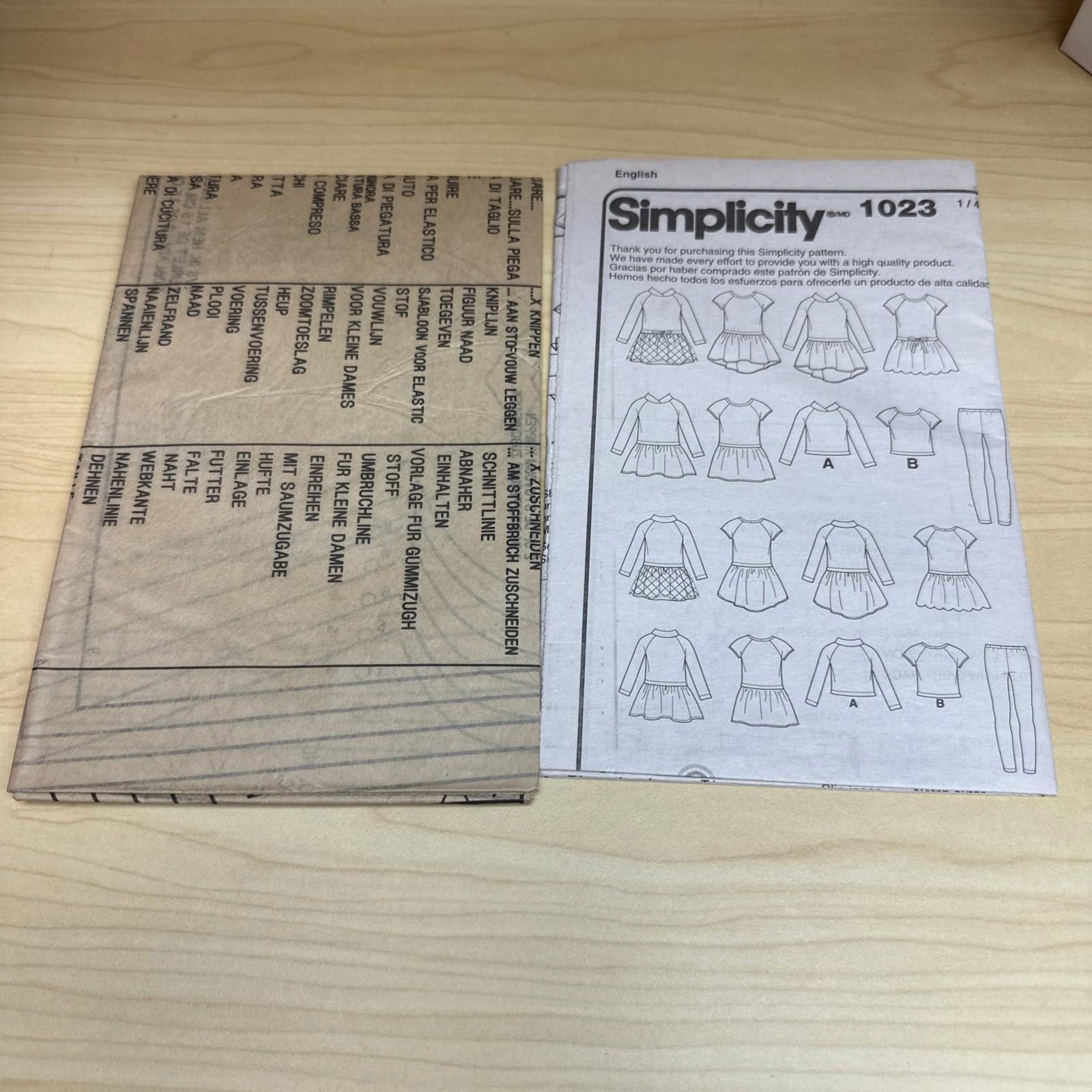 Other Childs Dress and Leggings Simplicity 1023 Sizes 3 to 8 Size ONE SIZE - 3 Thumbnail