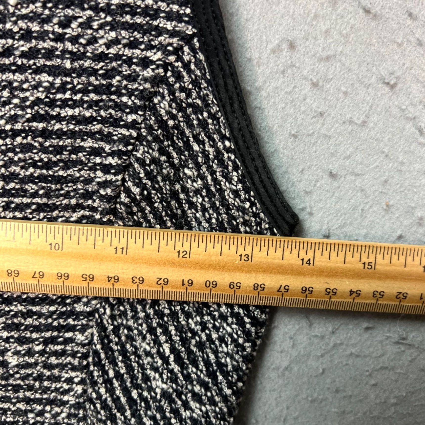 J.Crew J. Crew Black & White Tweed Fit & Flare Sleeveless Dress Wool Blend Silk, Size 0, Women, Knee Length, Vintage/Adult Womens 0, Wool Tweed, Black, CK Size XS / US 0-2 / IT 36-38 - 5 Thumbnail
