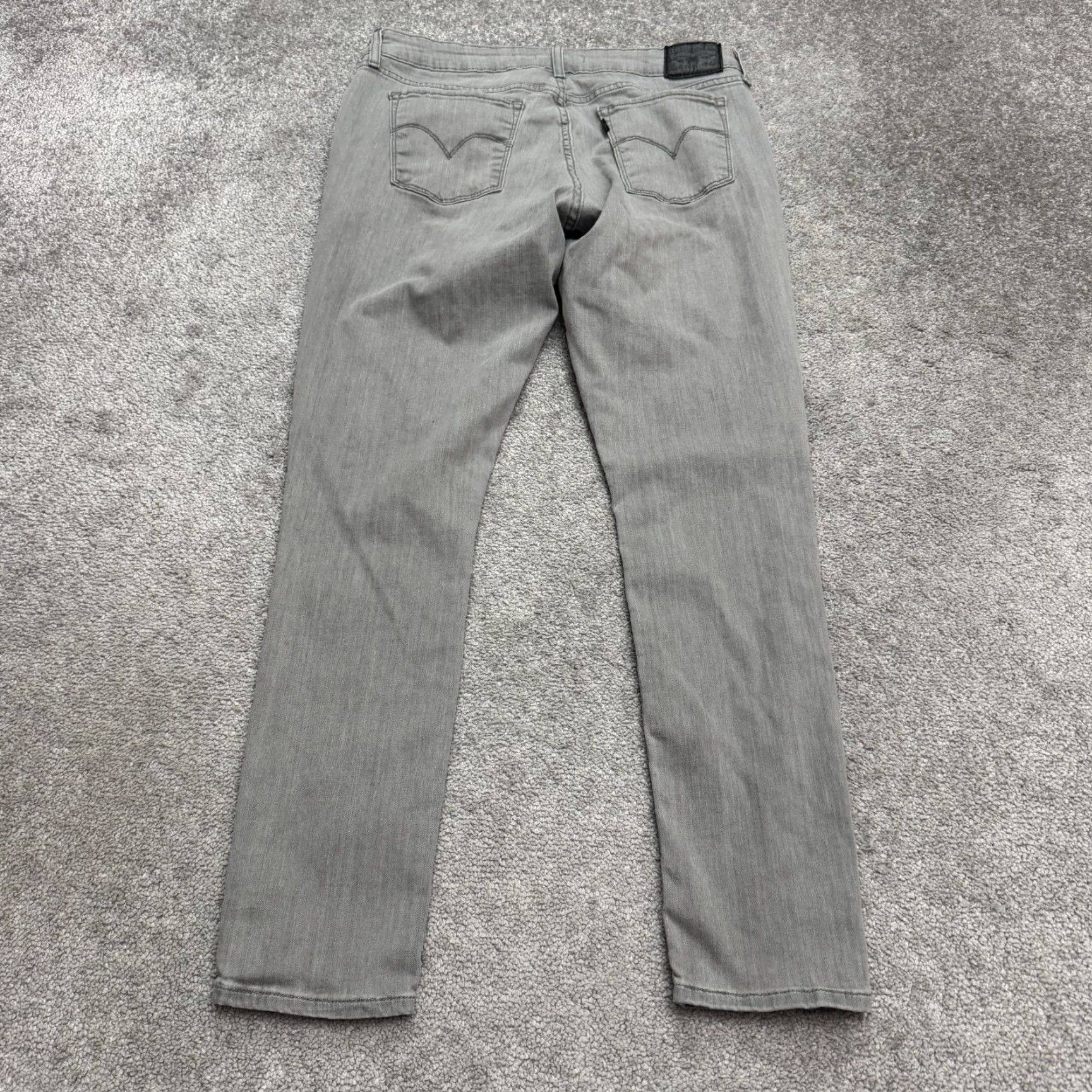 Levi's Levi's 711 Skinny Denim Jeans Womens 32 Gray Mid Rise Slim Fit Stretch Casual Size 24" / US 00 / IT 34 - 5 Thumbnail