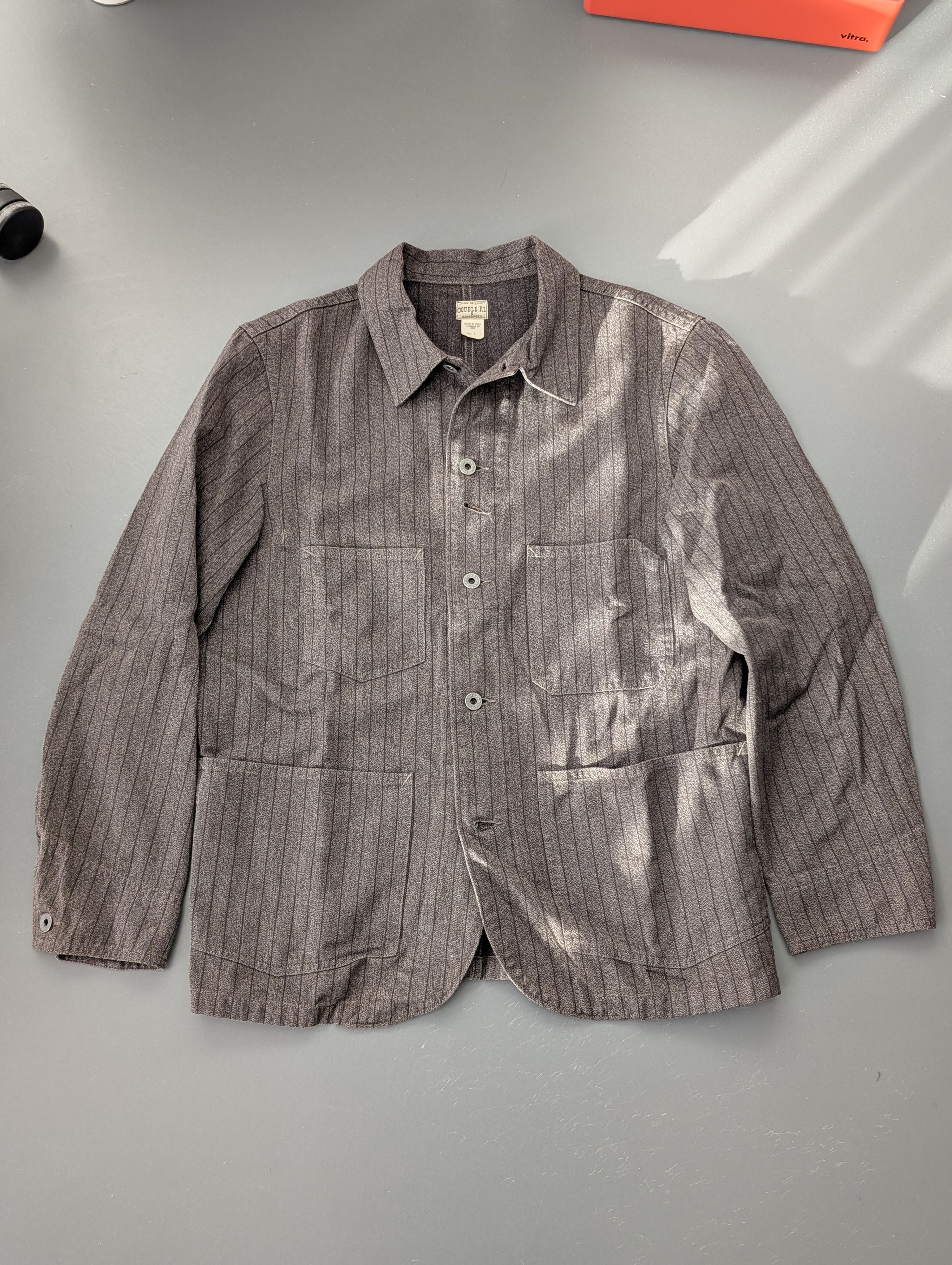 RRL Ralph Lauren Double RL Striped Jasper Twill Jacket Engineers 