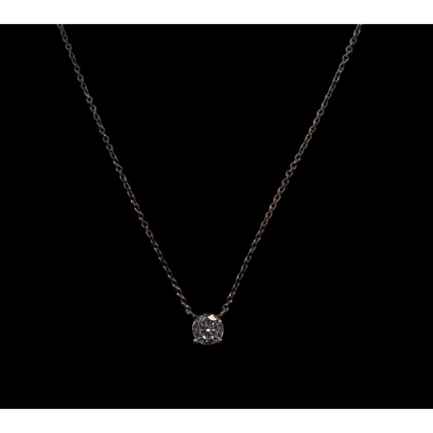 Other Icing Minimalist Y2K Copper Tone Necklace With Gem Pendant Size ONE SIZE - 2 Thumbnail