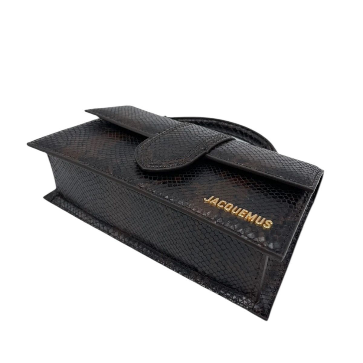 Jacquemus Jacquemus Le Grand Bambino Brown Snake Gold Size ONE SIZE - 6 Thumbnail