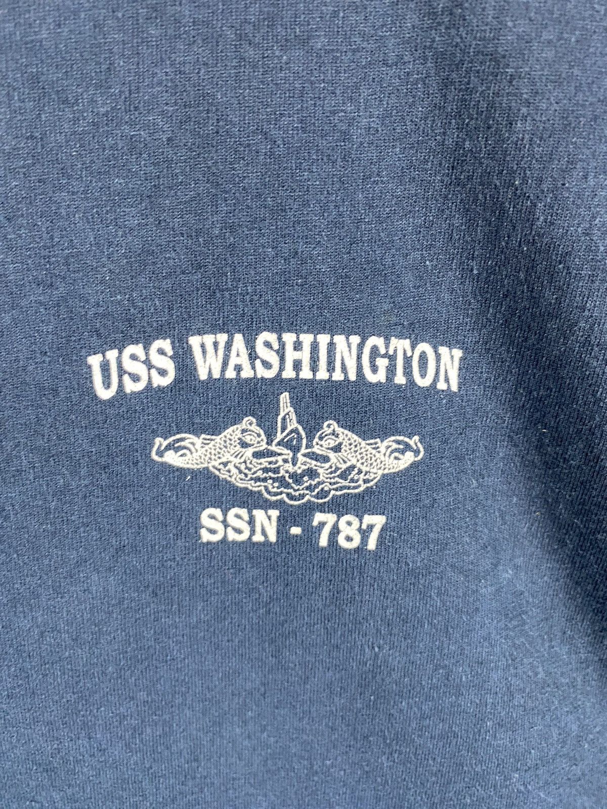Vintage Vintage Early 2000 USS Washington SSN 787 T-Shirt Size US L / EU 52-54 / 3 - 9 Thumbnail