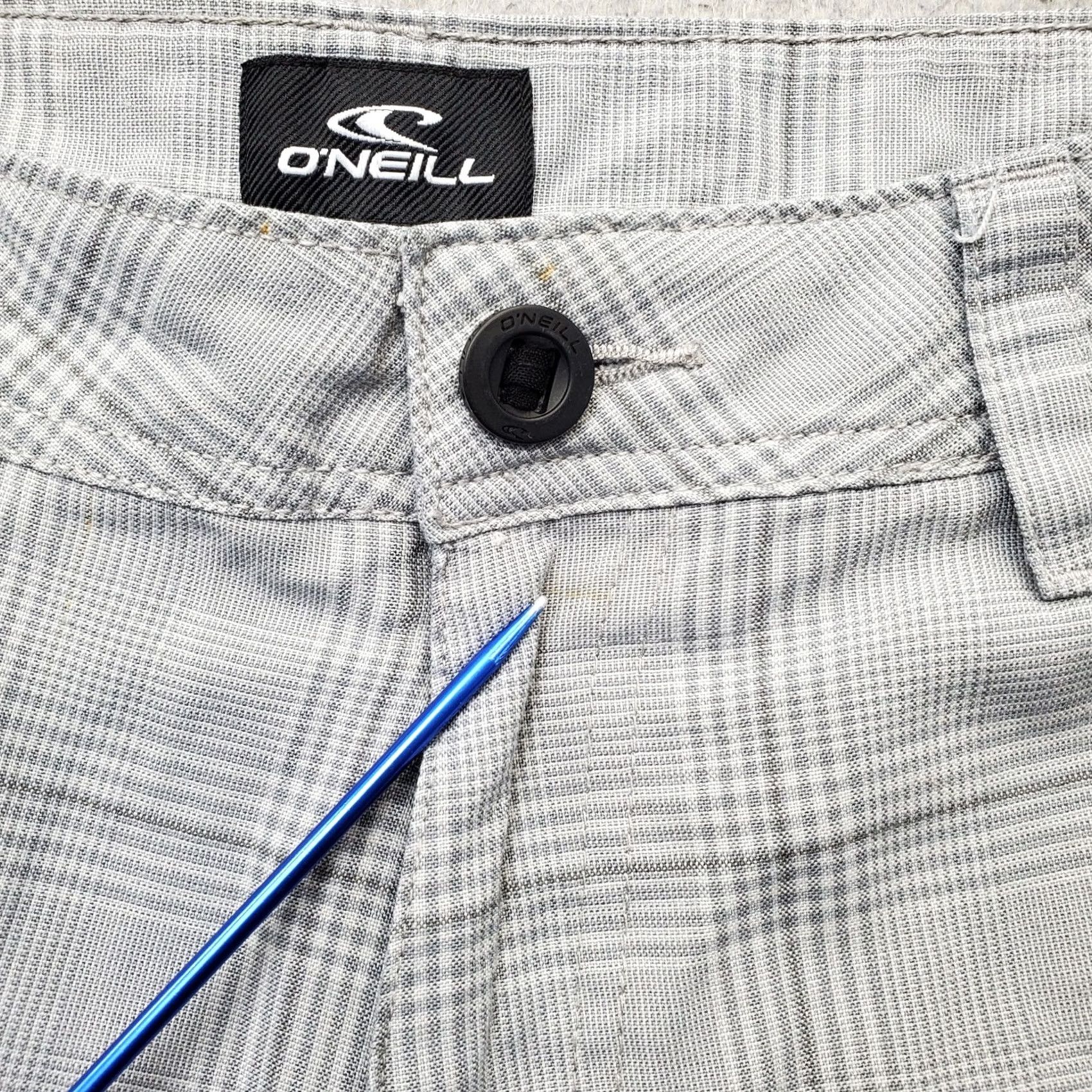 O'Neill O'Neill Mens Size 34 Multi Plaid Slash Pocket Hybrid Casual Relaxed Fit Shorts Size US 34 / EU 50 - 6 Thumbnail
