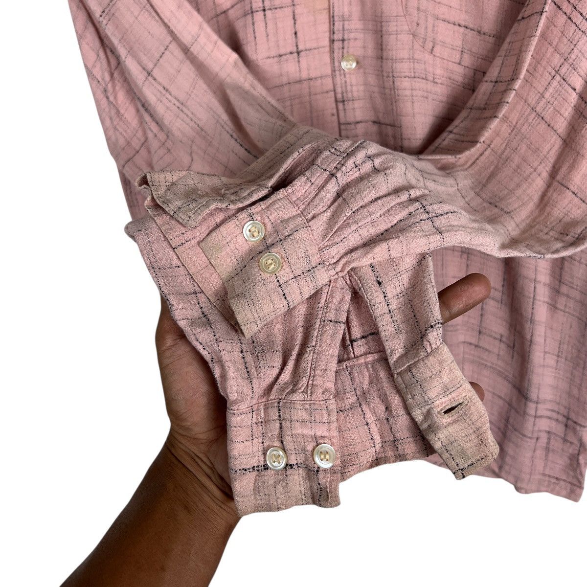 Japanese Brand 90s Vintage Cream Soda Rayon Long Sleeve Button Shirt Size US M / EU 48-50 / 2 - 11 Thumbnail
