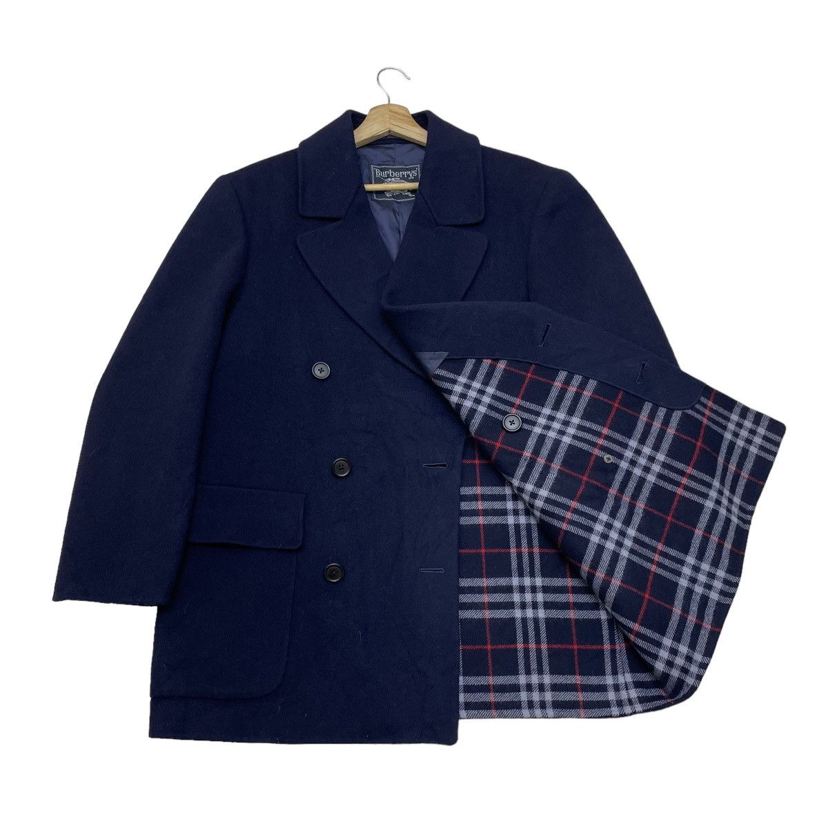 Burberry 🔥Vintage Burberry Double Collar Wool Jacket Size US S / EU 44-46 / 1 - 3 Thumbnail
