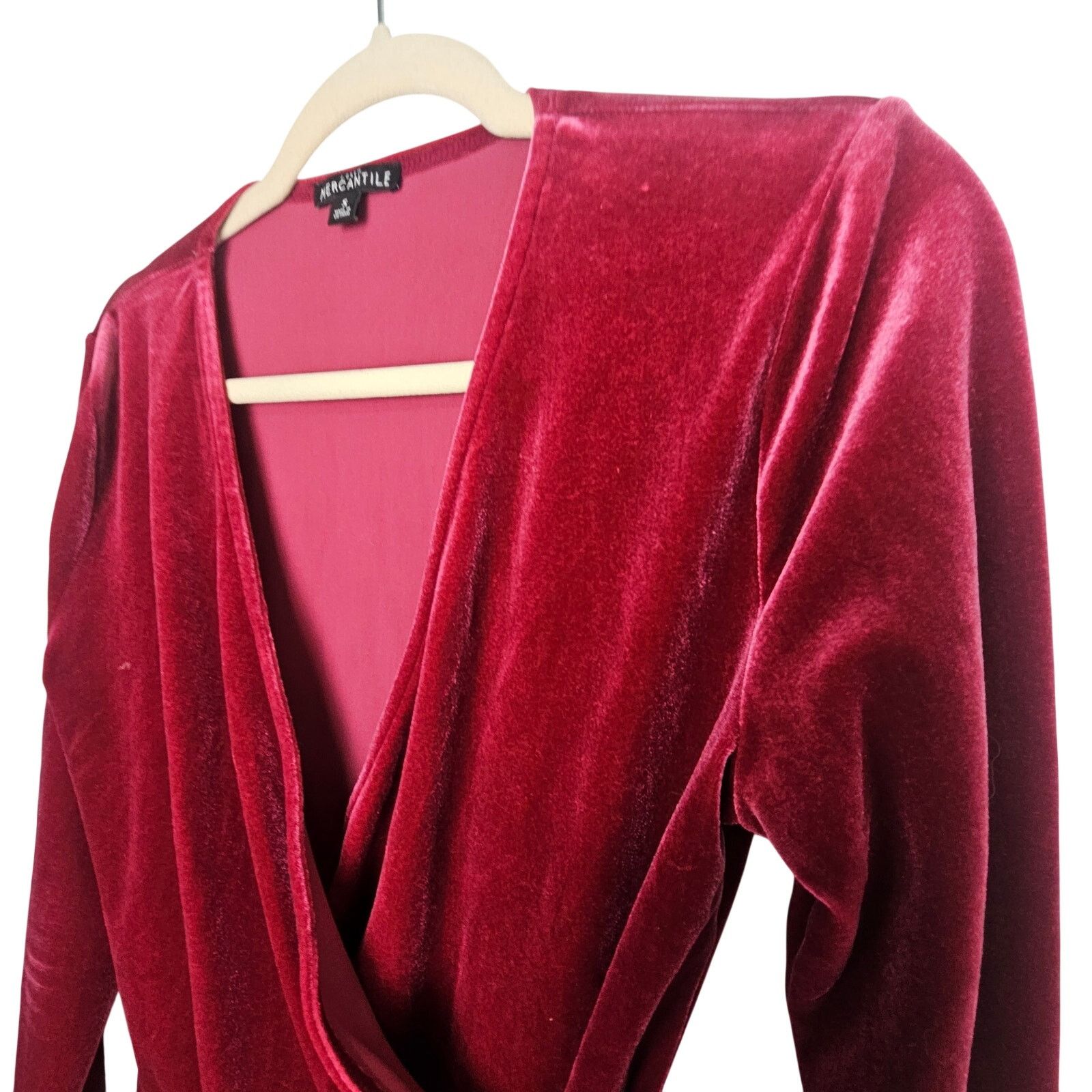 J.Crew J. Crew Womens Velvet Surplice Top Sz S Stretch Date Night Size S / US 4 / IT 40 - 5 Thumbnail