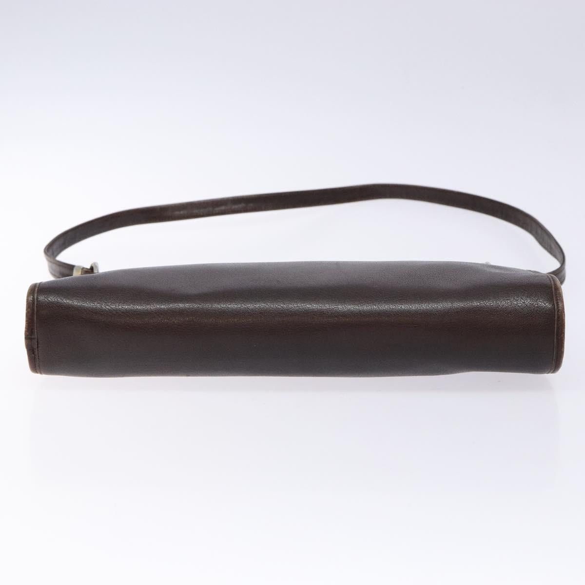 Dior DIOR Shoulder Bag Leather Dark Brown Gold Size ONE SIZE - 9 Thumbnail