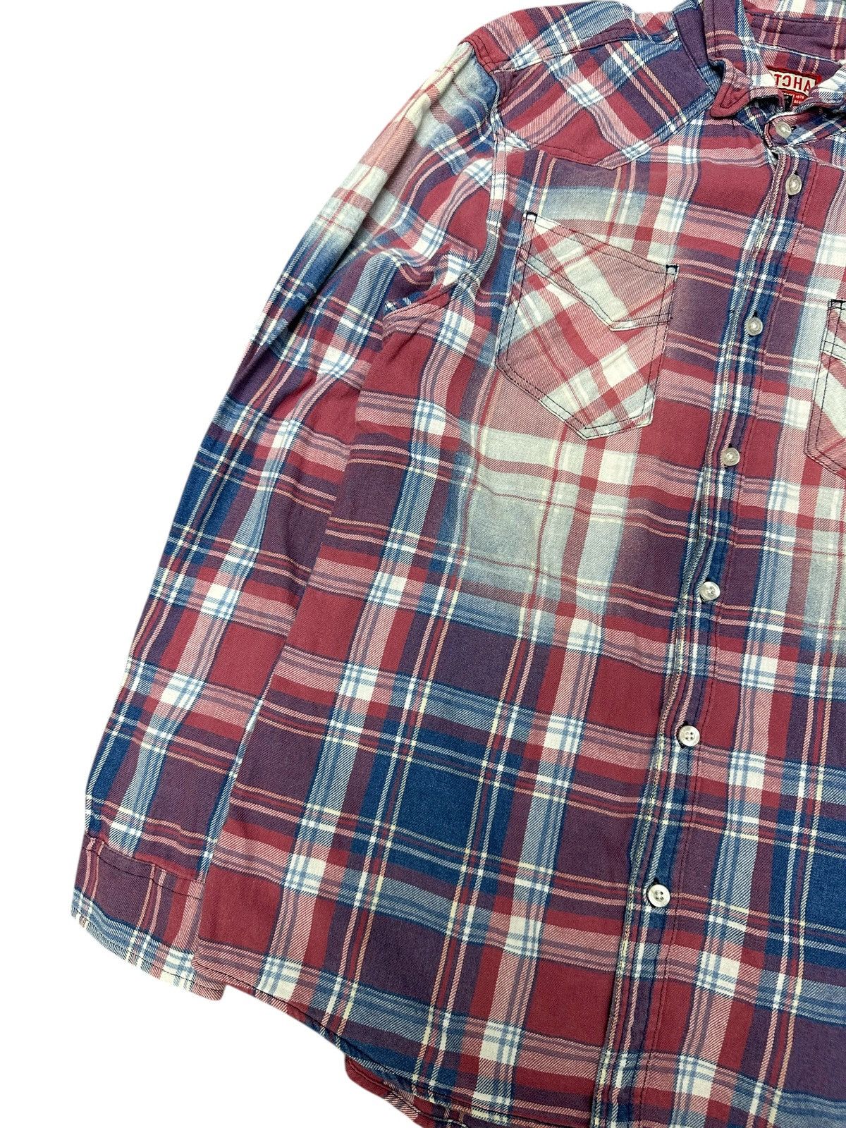 20471120 2000s GOTCHA POEM TARTAN JUNYA CDG STYLE SHIRT BUTTON Size US M / EU 48-50 / 2 - 4 Thumbnail