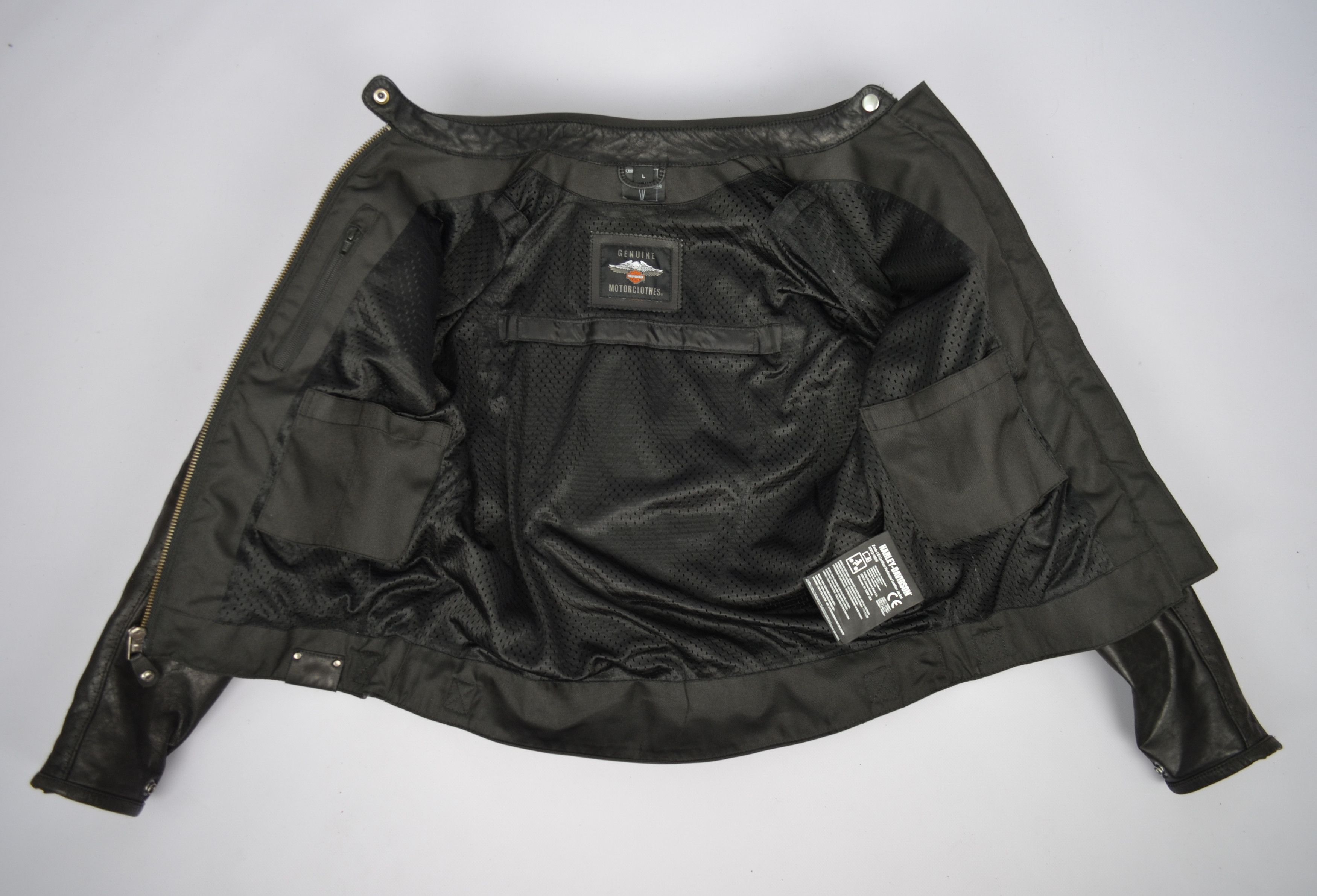 Harley Davidson Harley Davidson Zadar Womens Perforated Leather Biker Jacket Size L / US 10 / IT 46 - 17 Thumbnail