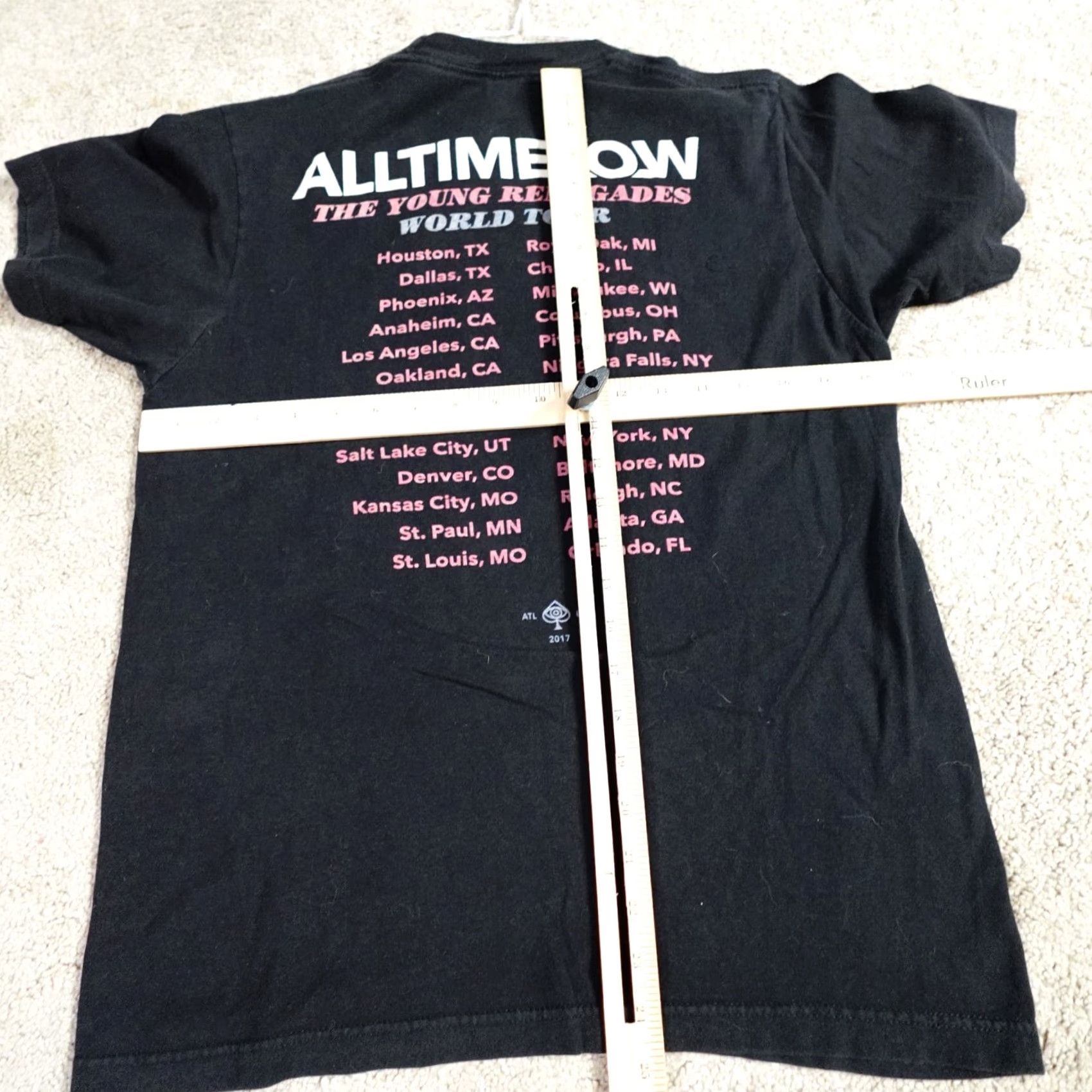Gildan All Time Low Shirt Medium Black The Young Renegades Double Sided Tour Shirt Women M Gildan Crew Neck Short Sleeve Jersey Cotton Vintage: No Size M / US 6-8 / IT 42-44 - 5 Thumbnail