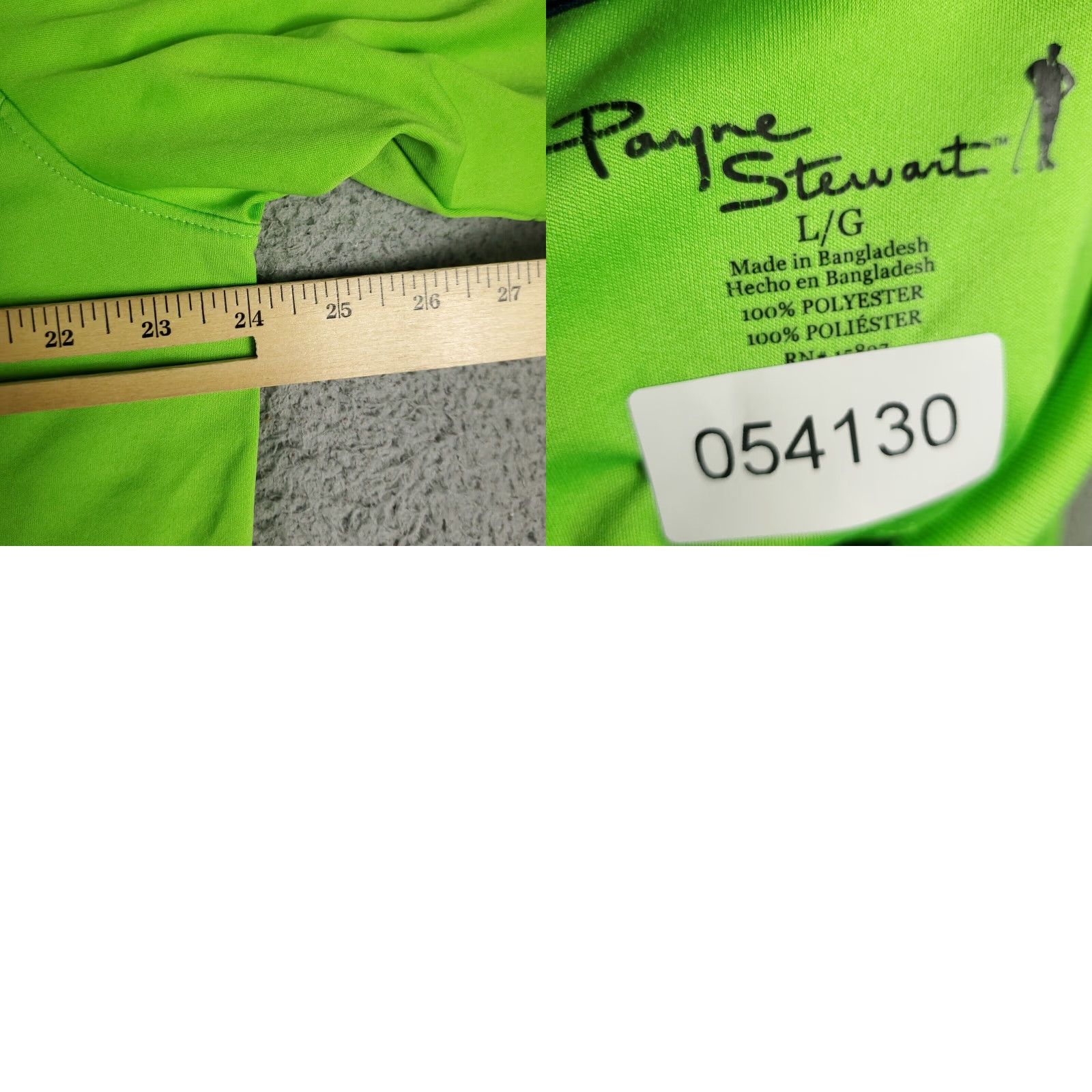 Vintage Payne Stewart Polo Shirt Mens Large Green Golf Casual Short Sleeve Size US L / EU 52-54 / 3 - 8 Thumbnail