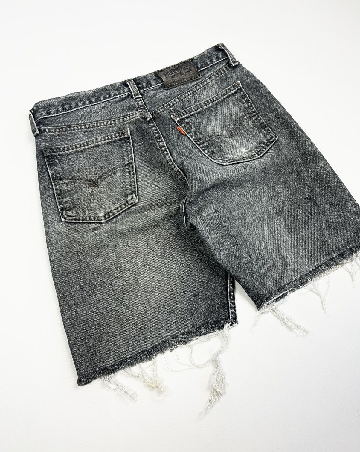 Levi's Vintage Clothing Vintage Levis 615 Orange Tab Shorts Rare Gray Y2k 90s USA Size US 30 / EU 46 - 6 Thumbnail