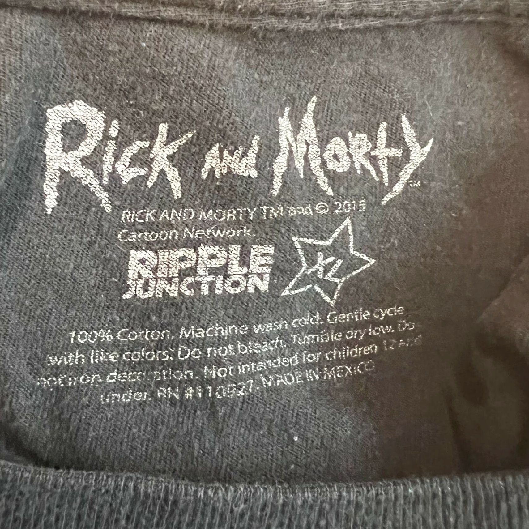 Ripple Junction Rick And Morty Tiny Rick Black Graphic T-Shirt XL Mens Size US XL / EU 56 / 4 - 4 Thumbnail