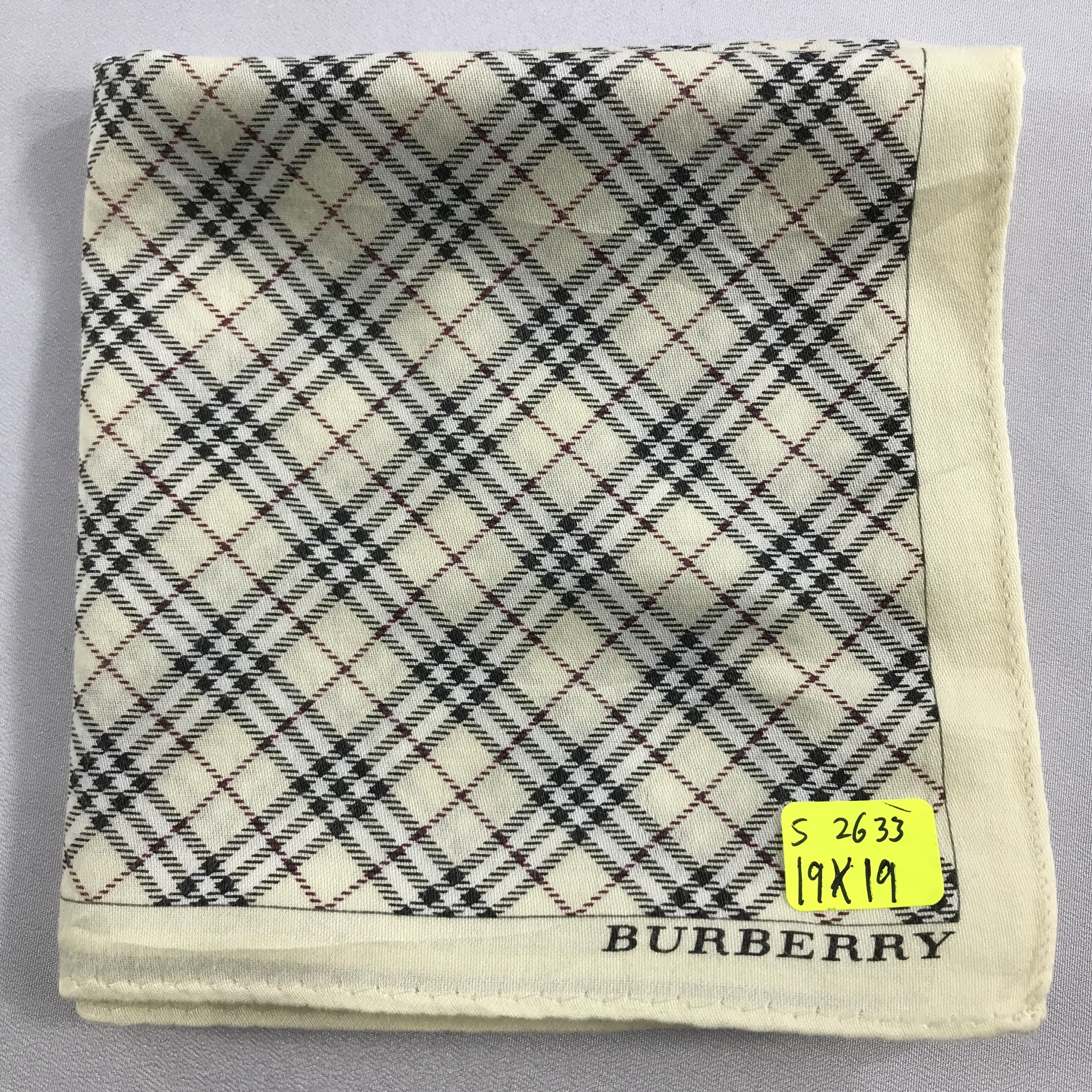 Burberry × Vintage Burberry Bandana / Handkerchief / Neckerchief - S2633 Size ONE SIZE - 5 Thumbnail