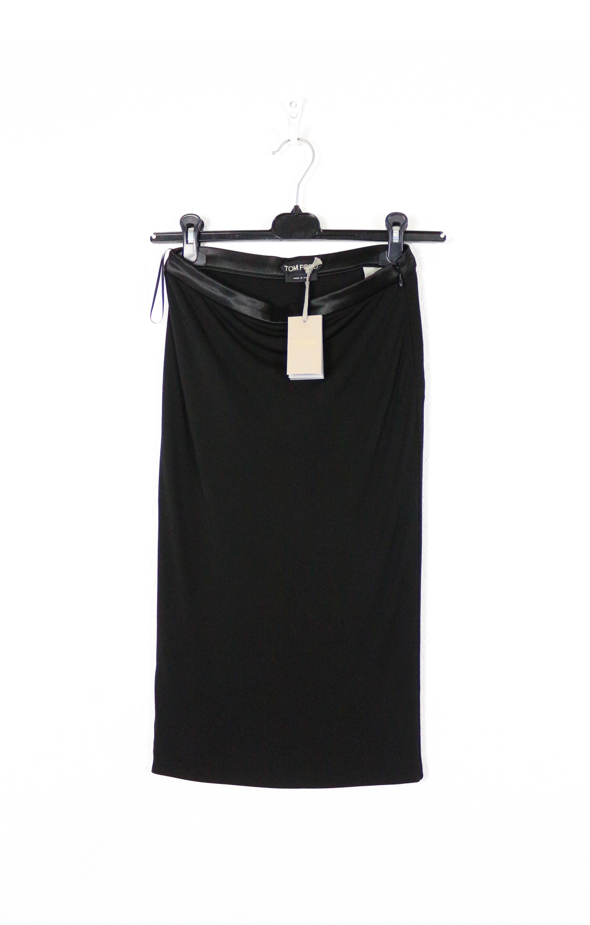 Tom Ford Tom Ford Black Midi Skirt 38 Size 26" / US 2 / IT 38 - 1 Thumbnail