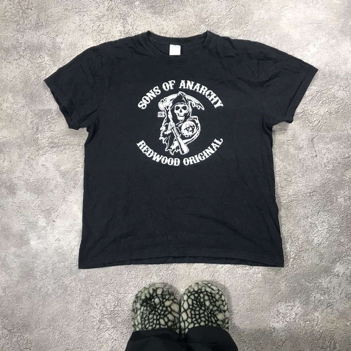 Vintage Vintage 90s Sons of Anarchy Graphic Tee Punk Rock Faded L Size US L / EU 52-54 / 3 - 1 Thumbnail