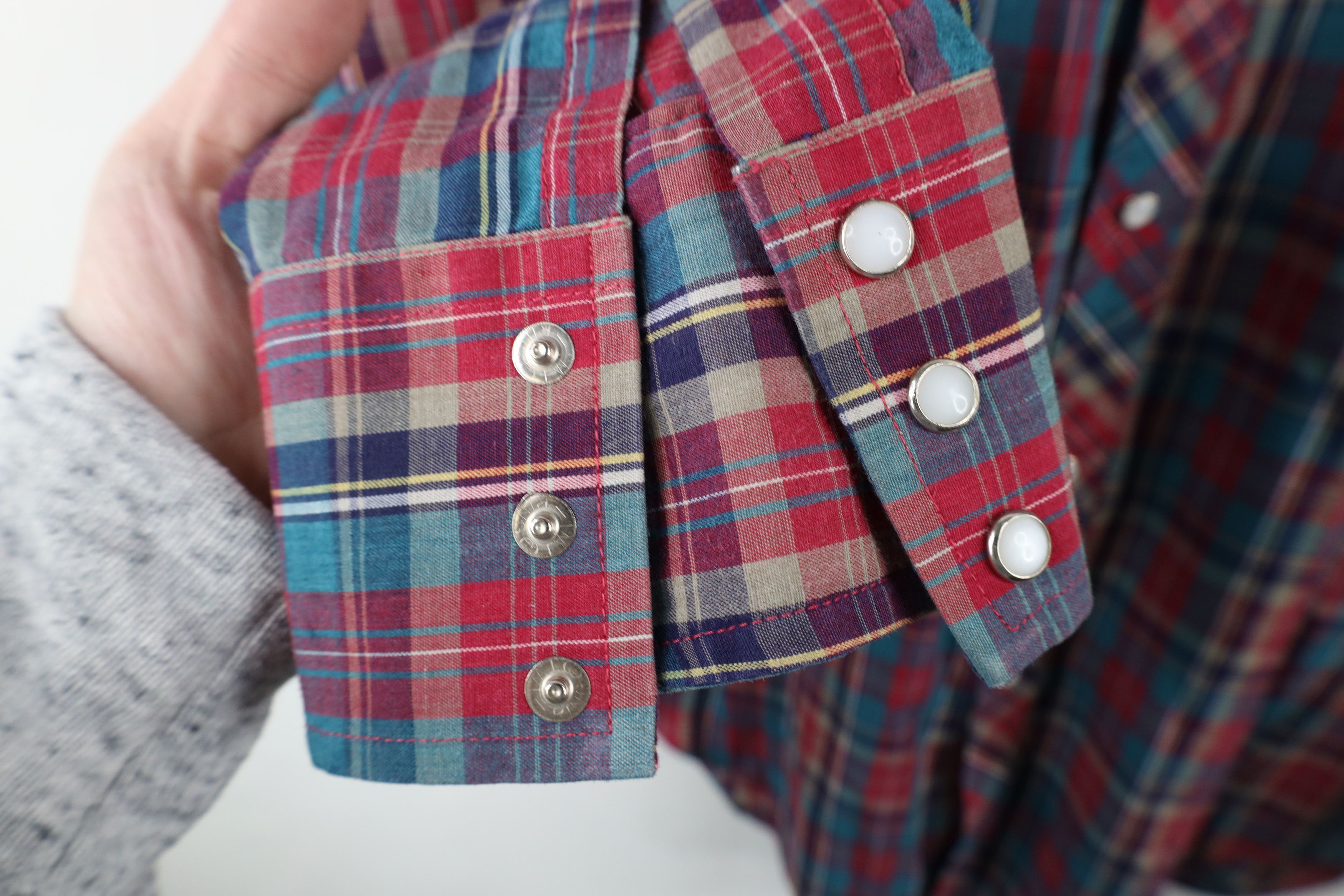 Vintage Vintage 90s Streetwear Western Cowboy Snap Button Shirt Size US L / EU 52-54 / 3 - 4 Thumbnail