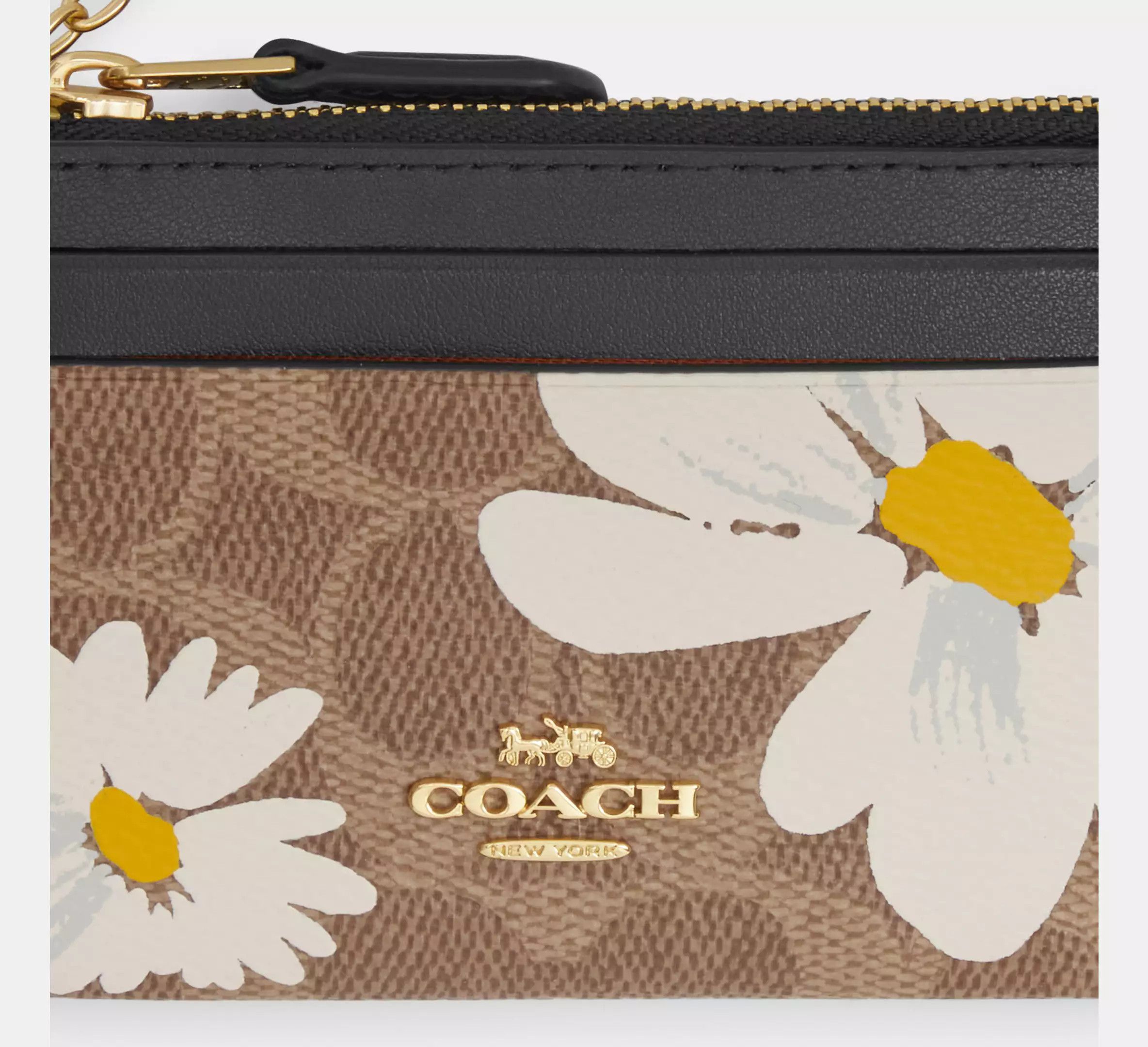 Coach Mini Skinny Id Case In Signature Canvas With Floral CZ594 Size ONE SIZE - 9 Thumbnail
