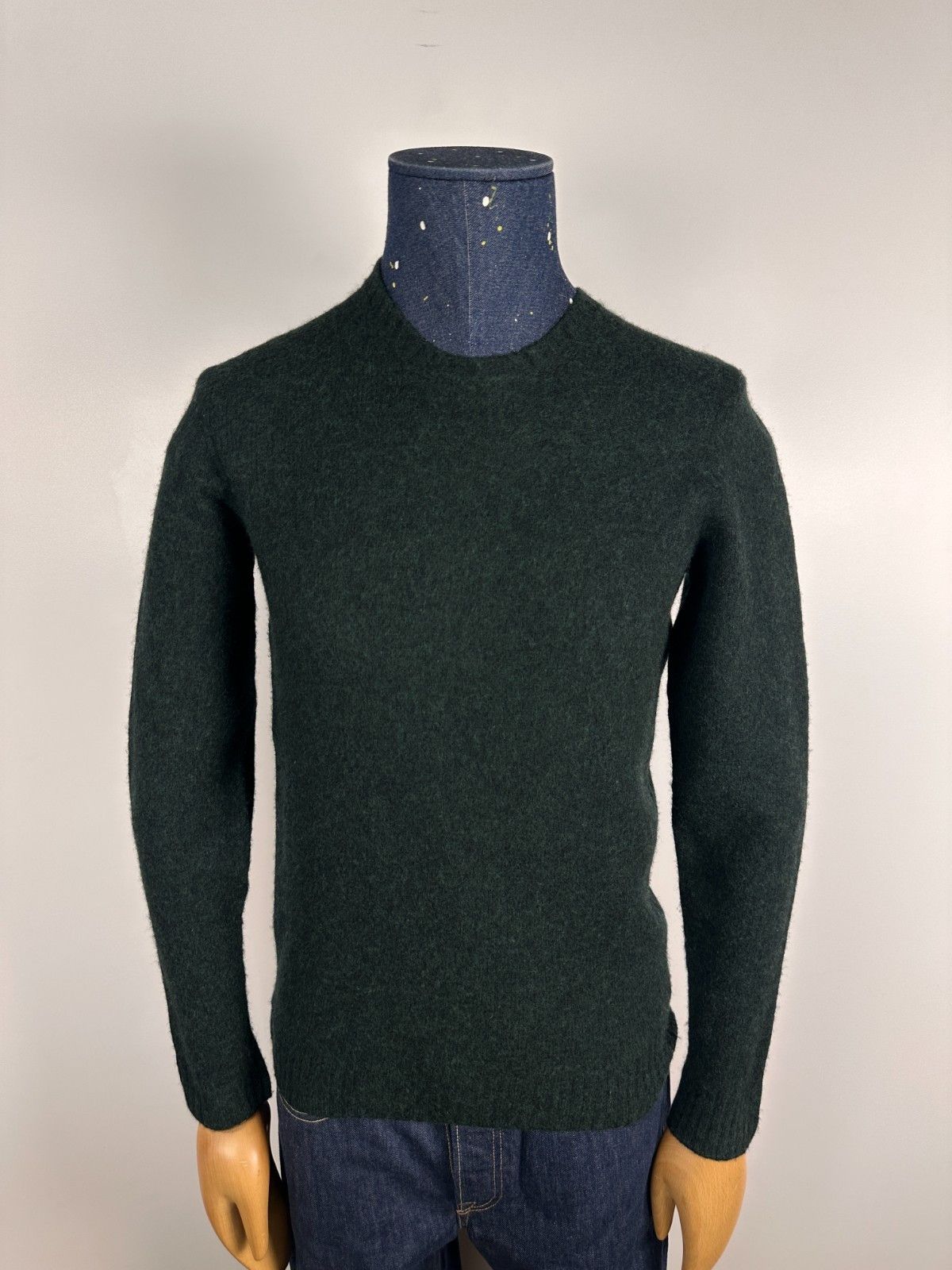 Zanone Zanone Crew Neck Sweater Knited Pullover Wool Green Size 48 Size US M / EU 48-50 / 2 - 1 Thumbnail