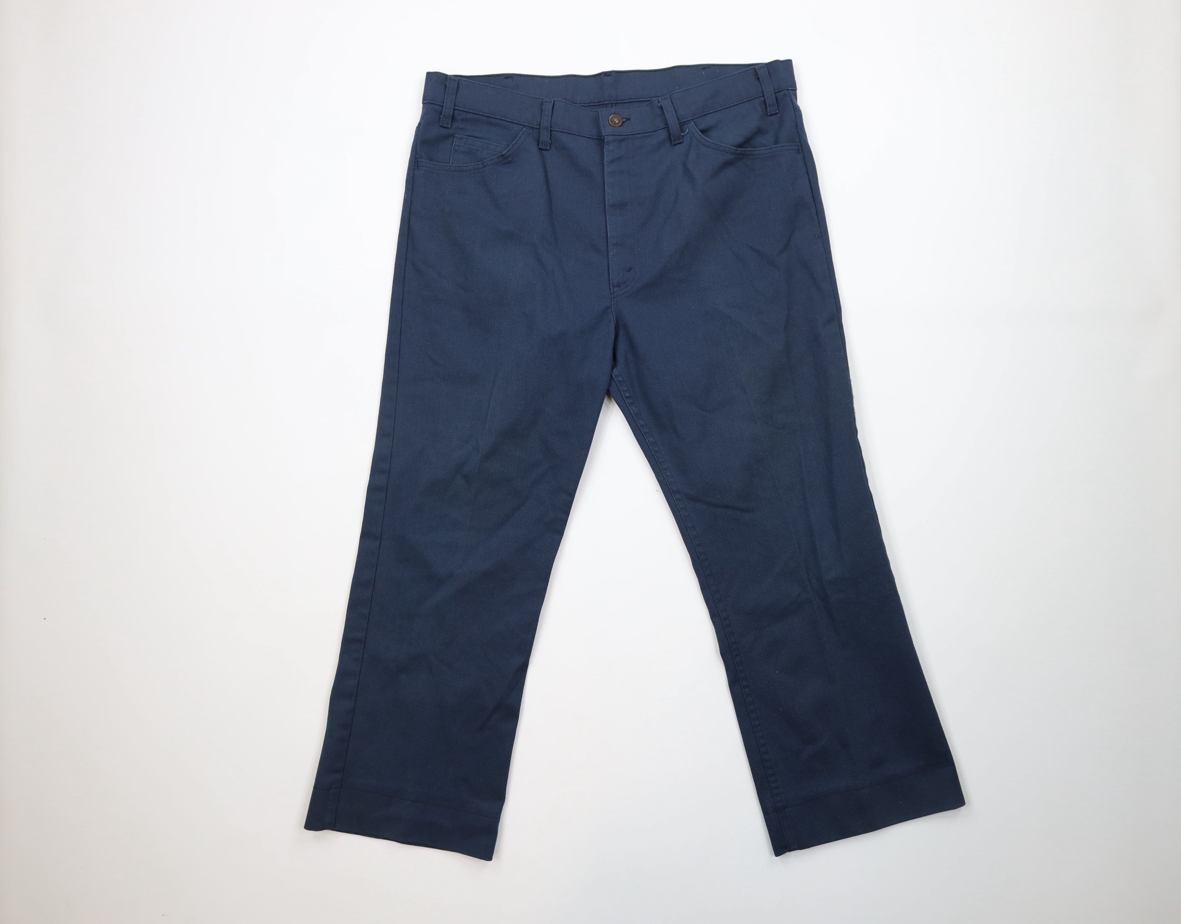 Vintage 80s Levis 517 Flared Wide Leg Jeans Blue USA