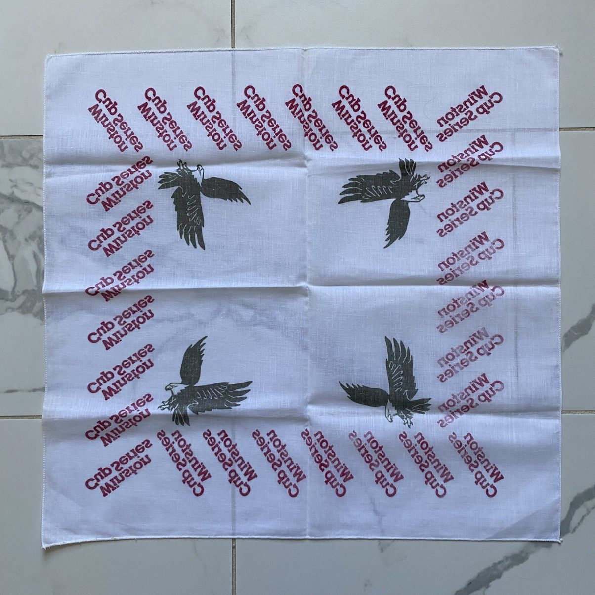 NASCAR × Vintage Vintage 1990s 90s Winston Cup Series NASCAR Bandana Eagle Size ONE SIZE - 2 Thumbnail