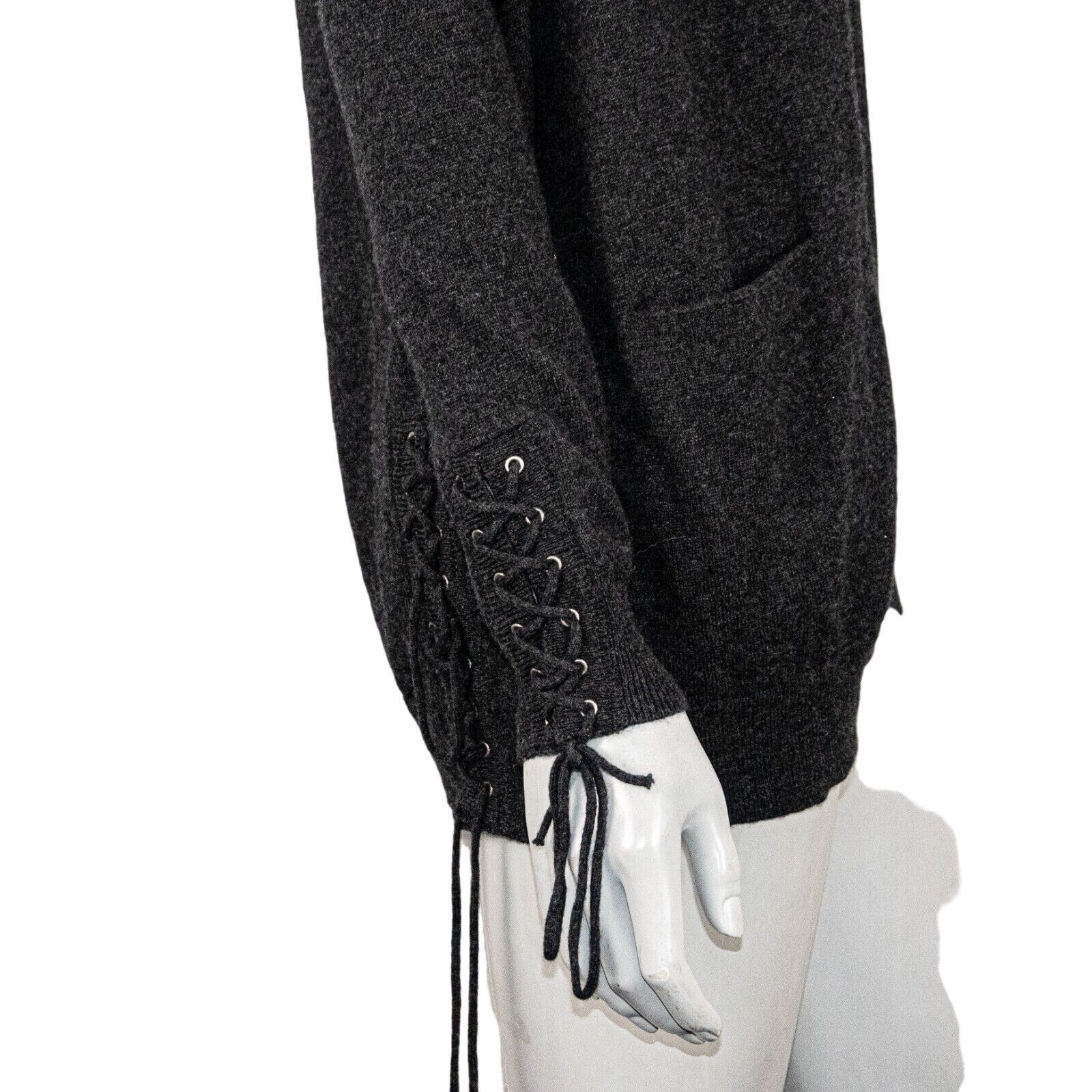 The Kooples The Kooples Wool Cashmere open front Cardigan lace up cuff Size S / US 4 / IT 40 - 10 Thumbnail
