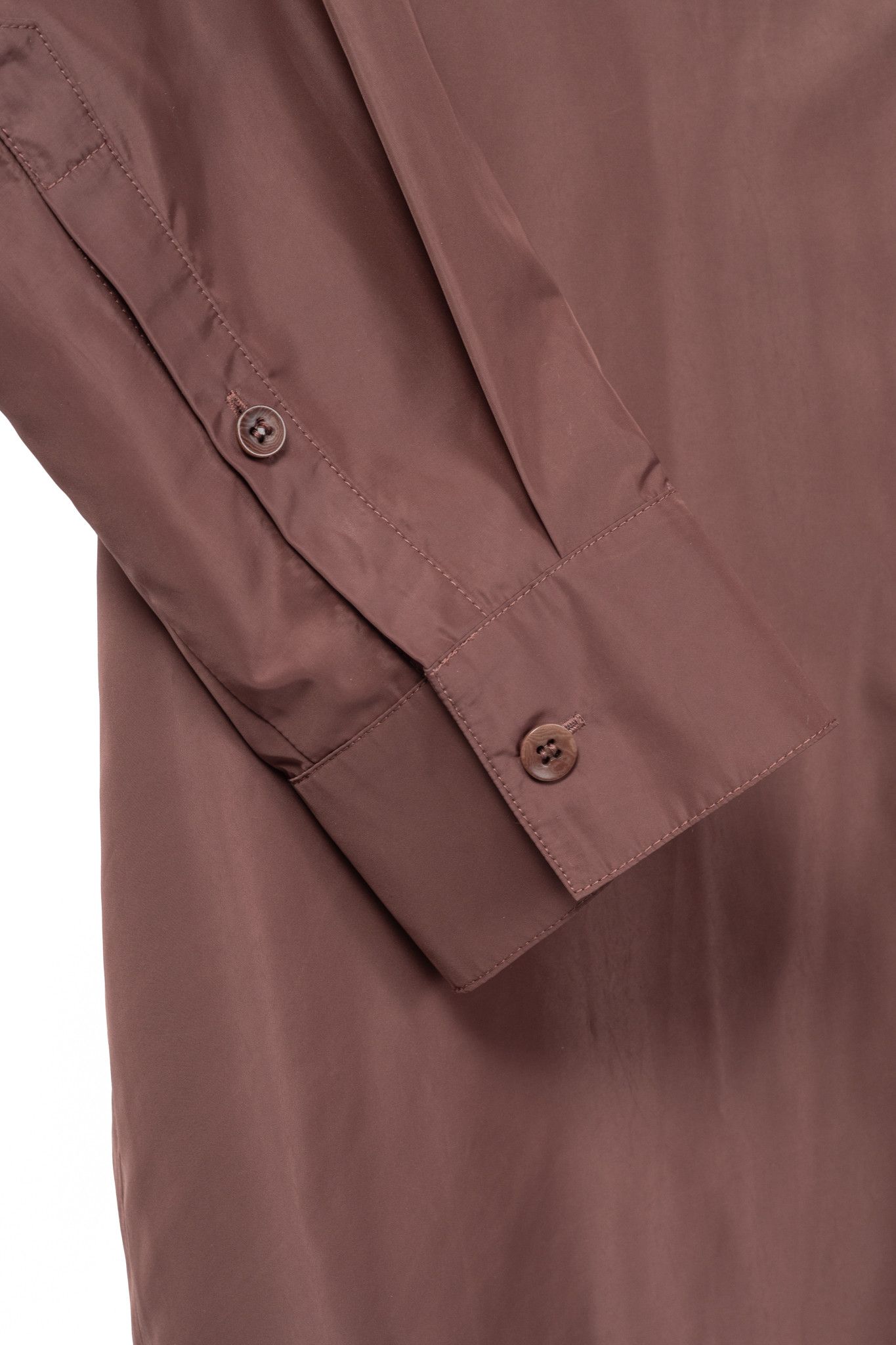 Tibi Tibi Italian Sporty Nylon Cocoon-Back Buttoned Shirt Size S / US 4 / IT 40 - 7 Thumbnail