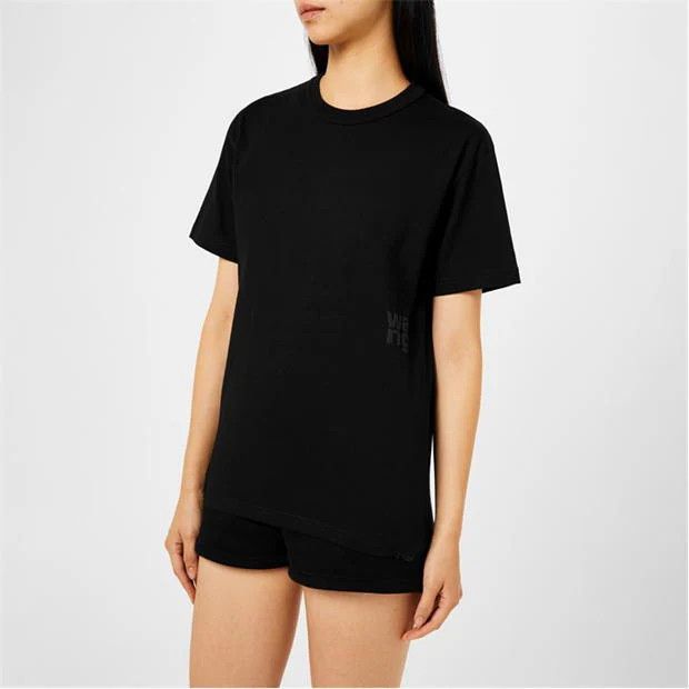 Alexander Wang o1g2r1mq0824 Puff Logo T- Shirts in Black Size XS / US 0-2 / IT 36-38 - 3 Thumbnail