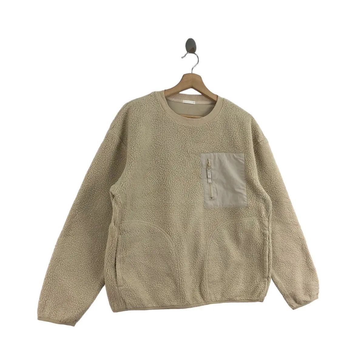 GU GU JAPAN Retro X Collection Outdoor Pocket Fleece Sweater Size L / US 10 / IT 46 - 2 Thumbnail