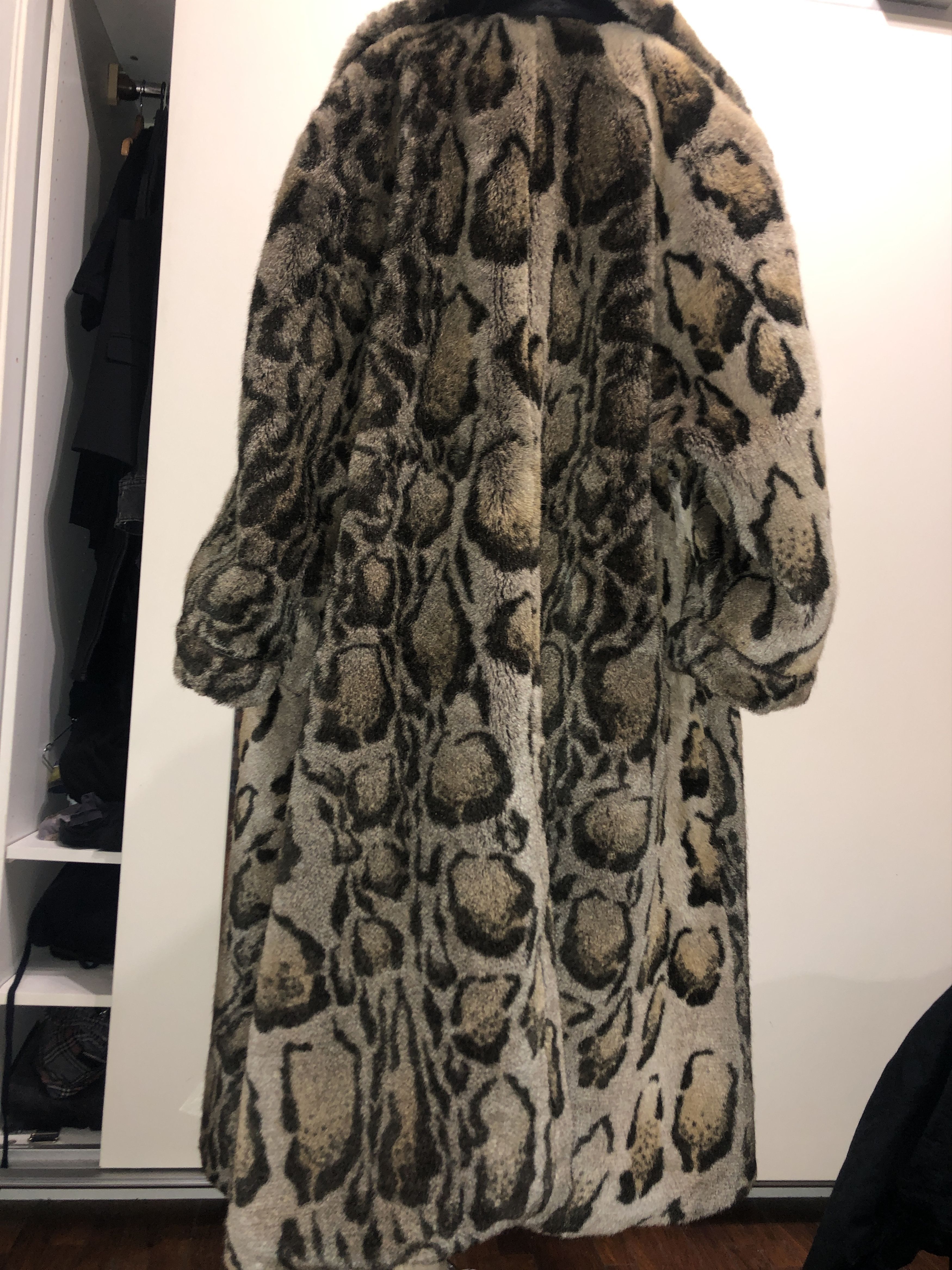 Calugi e Gianelli Animalier Wide Fake Fur Coat Size L / US 10 / IT 46 - 16 Thumbnail