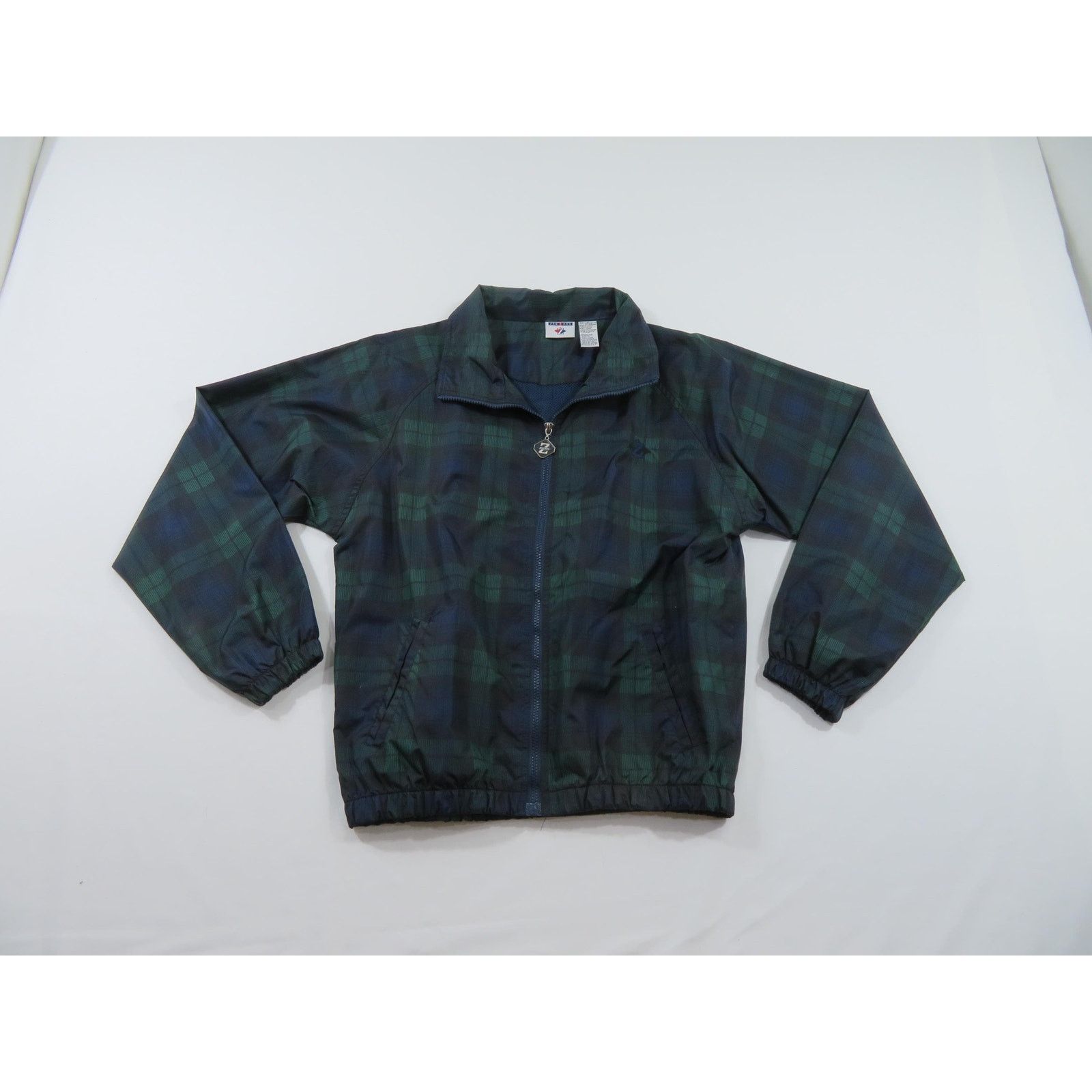 Jerzees Jerzees Windbreaker Blue Green Plaid Jacket Sz S 1990s Size US S / EU 44-46 / 1 - 1 Thumbnail