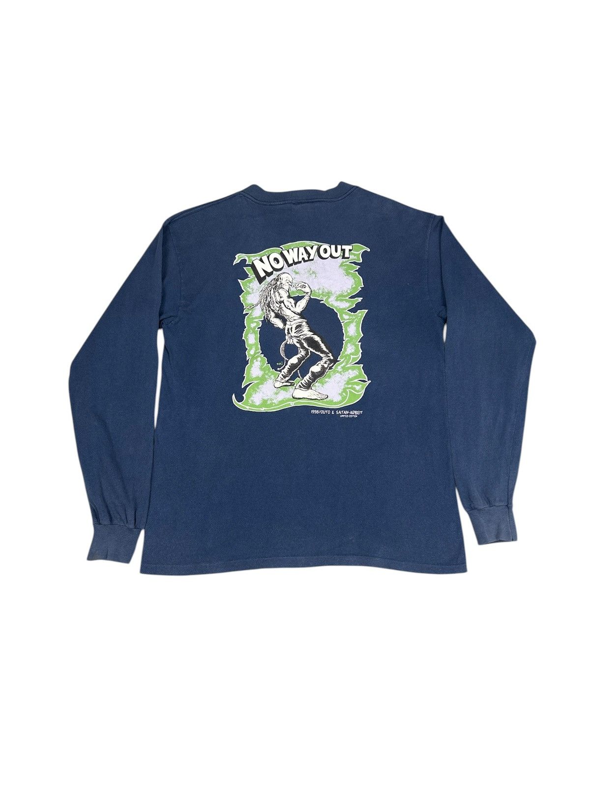 Japanese Brand Vintage Satan Arbeit Limited Edition 98 Size US L / EU 52-54 / 3 - 2 Thumbnail