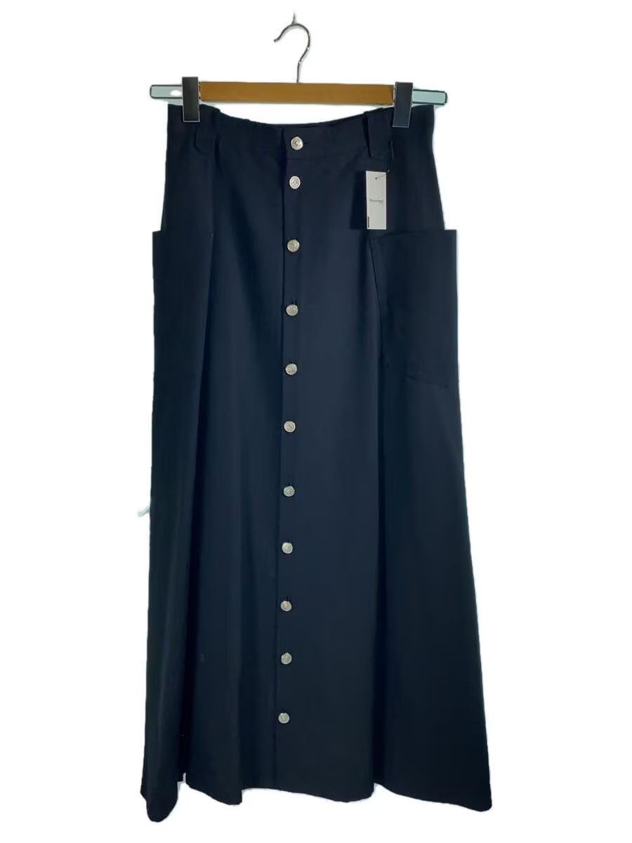 image of Yohji Yamamoto x YS Yamamoto Multi Button Wool Maxi Skirt in Black, Women's (Size 26)